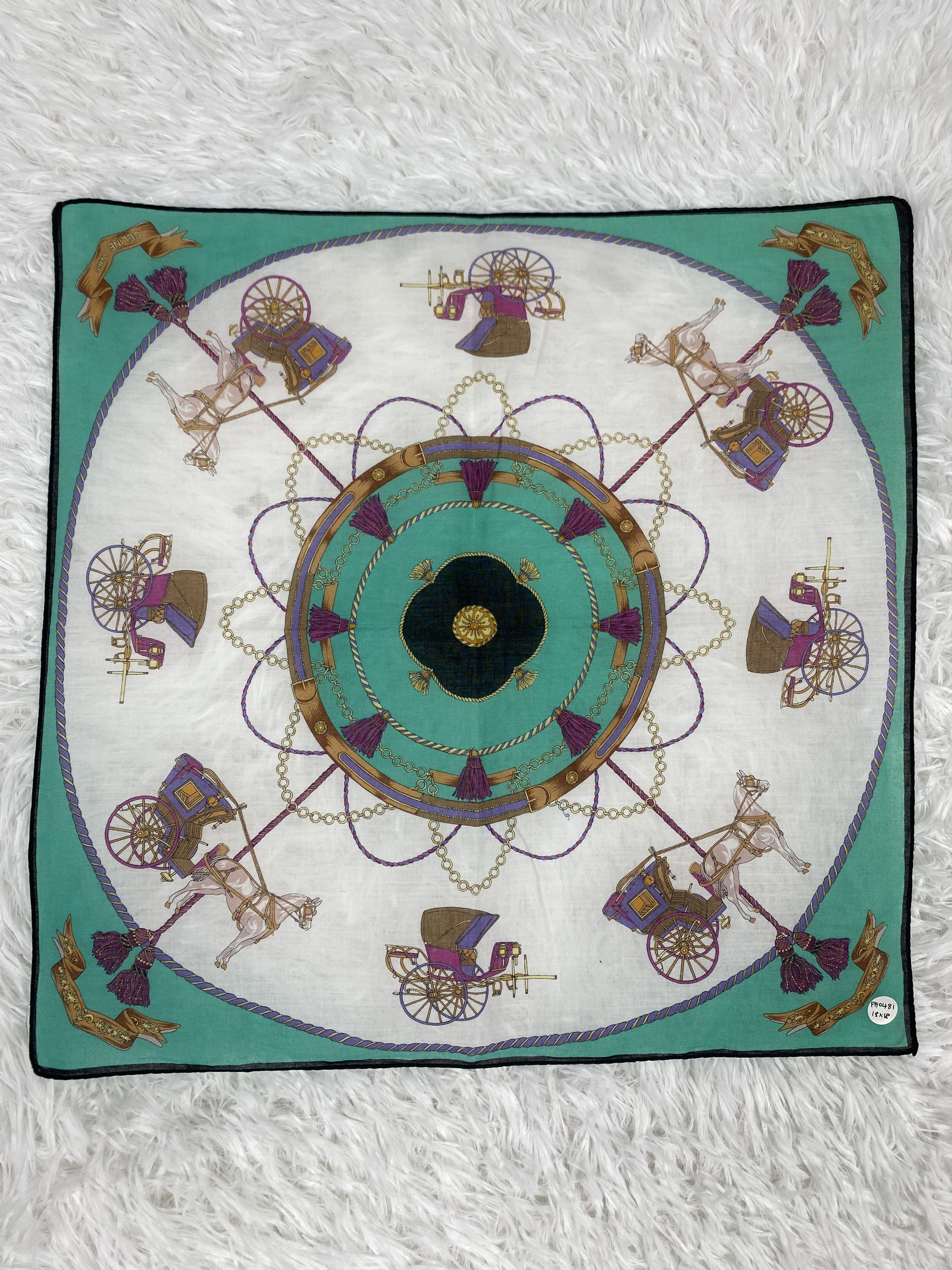 Celine Vintage Celine Handkerchief Neckerchief PH0481 Size ONE SIZE - 3 Thumbnail
