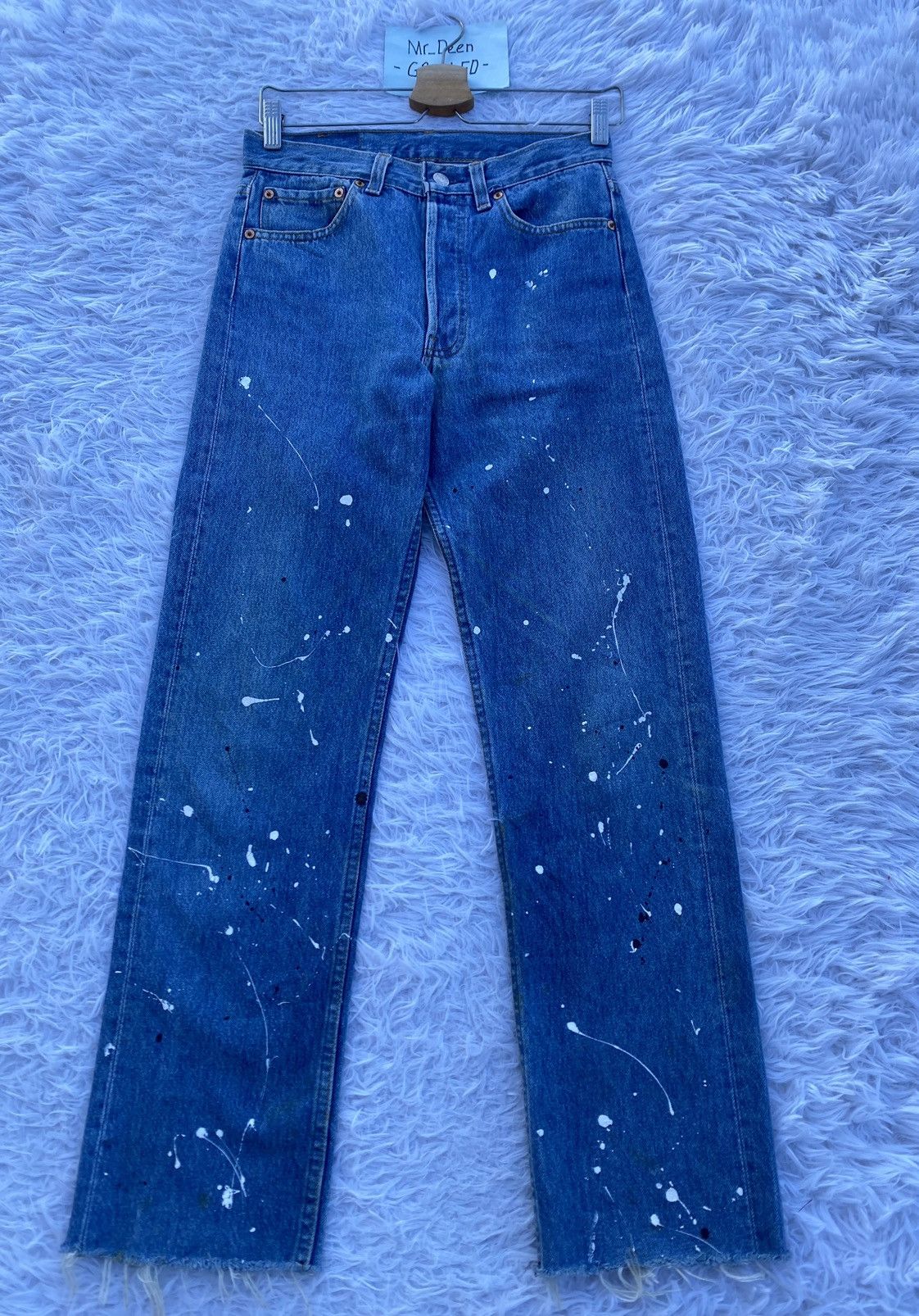 Levi's Rare Vintage Levi’s 501 Paints Splatter Denim Jeans Size US 28 / EU 44 - 4 Thumbnail