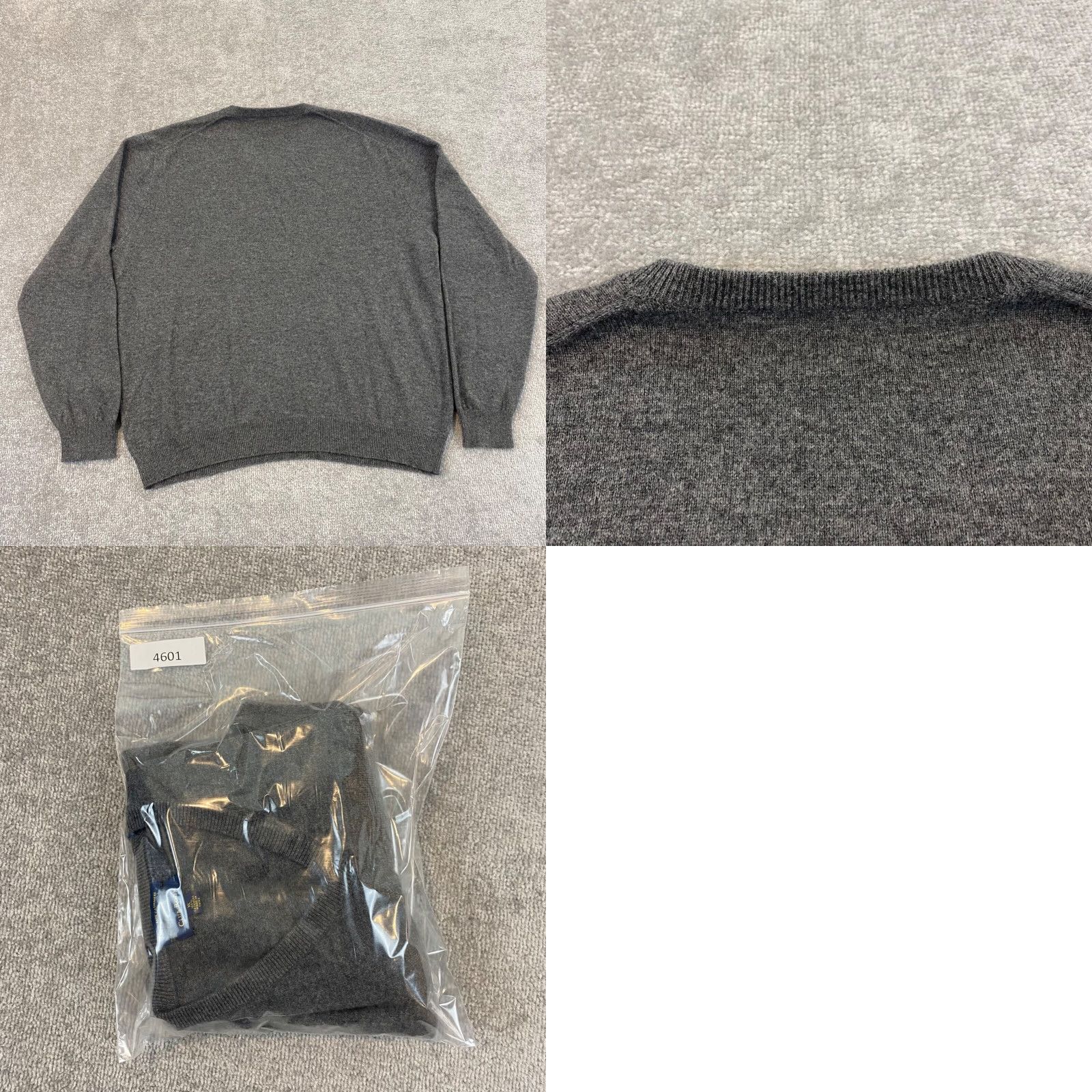 Club Room Club Room Cashmere Sweater Mens XL Gray V-Neck Pullover Jumper Preppy Size US XL / EU 56 / 4 - 8 Thumbnail