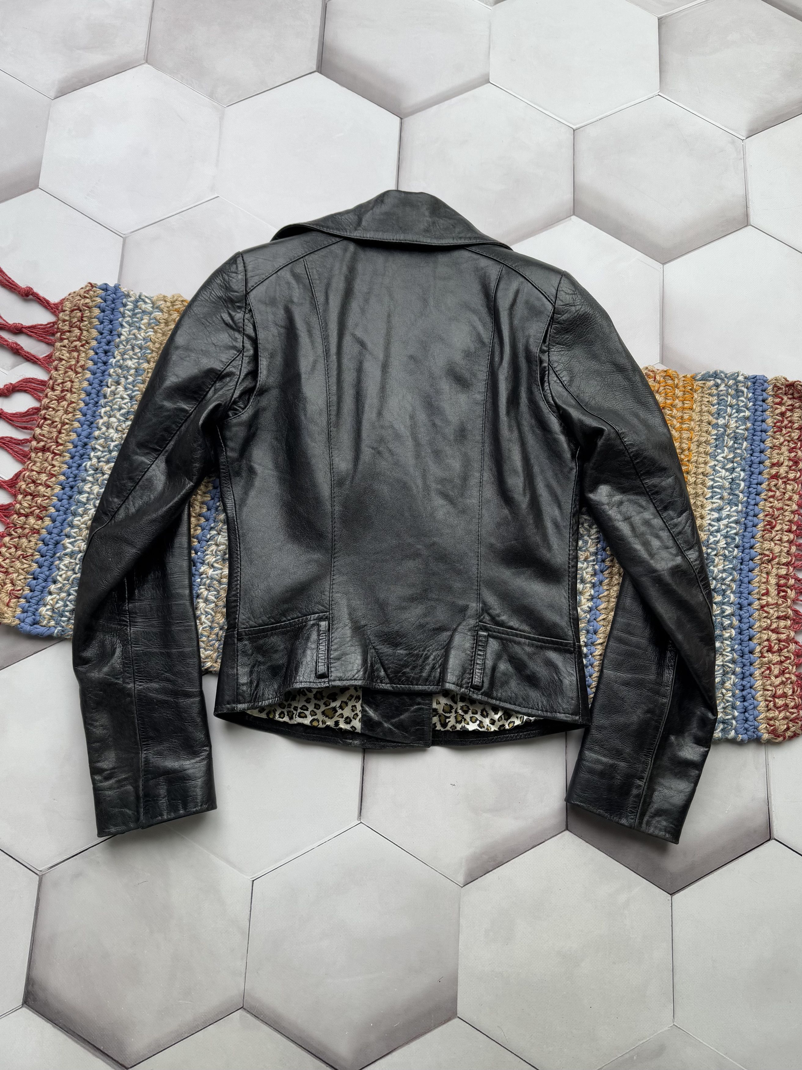 Japanese Brand Vintage Leather Cropped Jacket (E4) Size S / US 4 / IT 40 - 6 Thumbnail