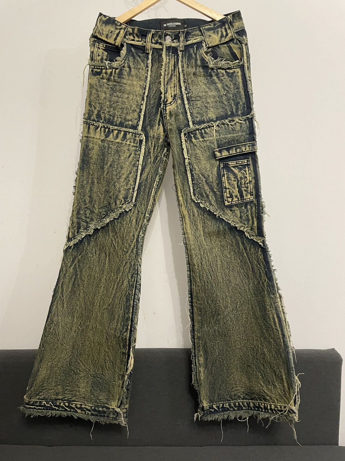 nofaithstudios デニム　archive NoFaith Studios FLARED DENIM ARCHIVE PIECE