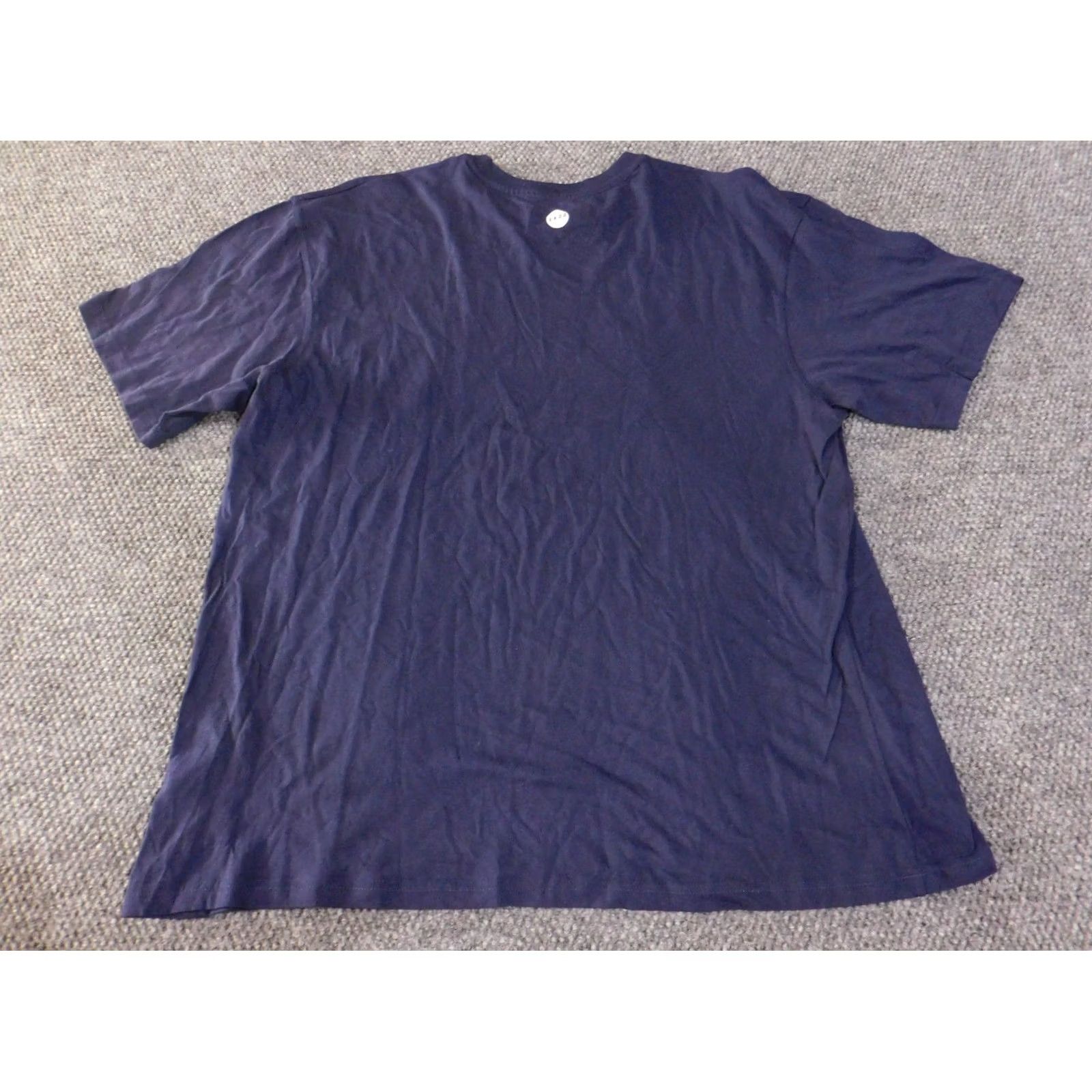 Denime AKOO T-Shirt Mens 4X Navy Blue Graphic Stars Crew Neck Short Sleeve Cotton Spandex Regular Fit Vintage: No Size US XXL / EU 58 / 5 - 7 Thumbnail