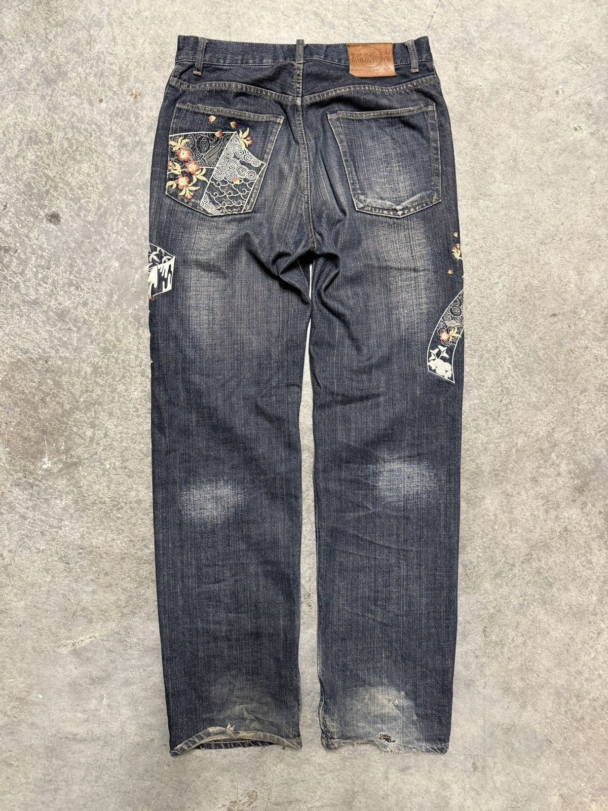Karakuri Tamashii Karakuri Japanese Embroided Denim Size US 32 / EU 48 - 2 Thumbnail