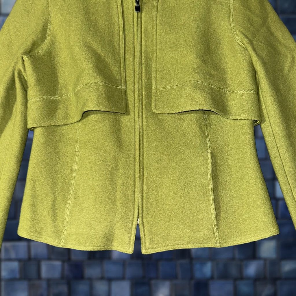 Vintage VINTAGE: No - Per Se Jacket Womens 2 Green Wool Pockets Full Zip Mock Neck Collar Shirt Jacket Womens 2 Green Wool Pockets Full Zip Mock Neck Collar Size XS / US 0-2 / IT 36-38 - 1 Thumbnail