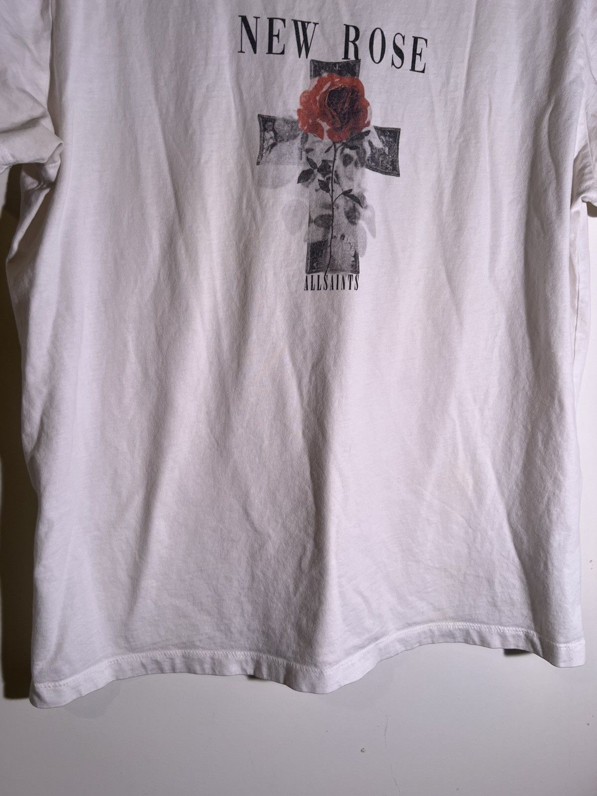 Allsaints AllSaints New Rose Cross Streetwear Designer Retro T Shirt Size US M / EU 48-50 / 2 - 4 Thumbnail