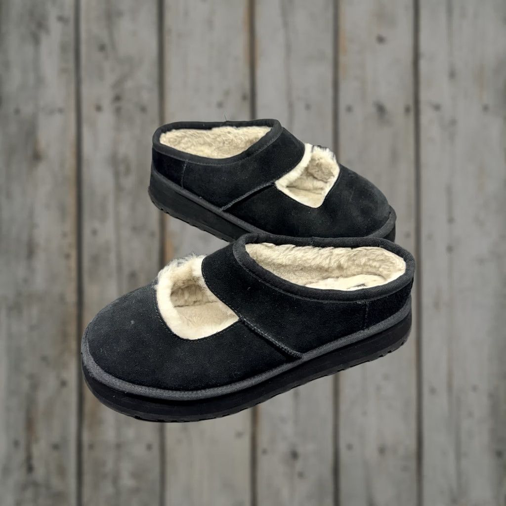 Ugg UGG Bea Mary Jane Mule Platform Women’s Black US 12 Fleece Lined Backless Size L / US 10 / IT 46 - 1 Thumbnail
