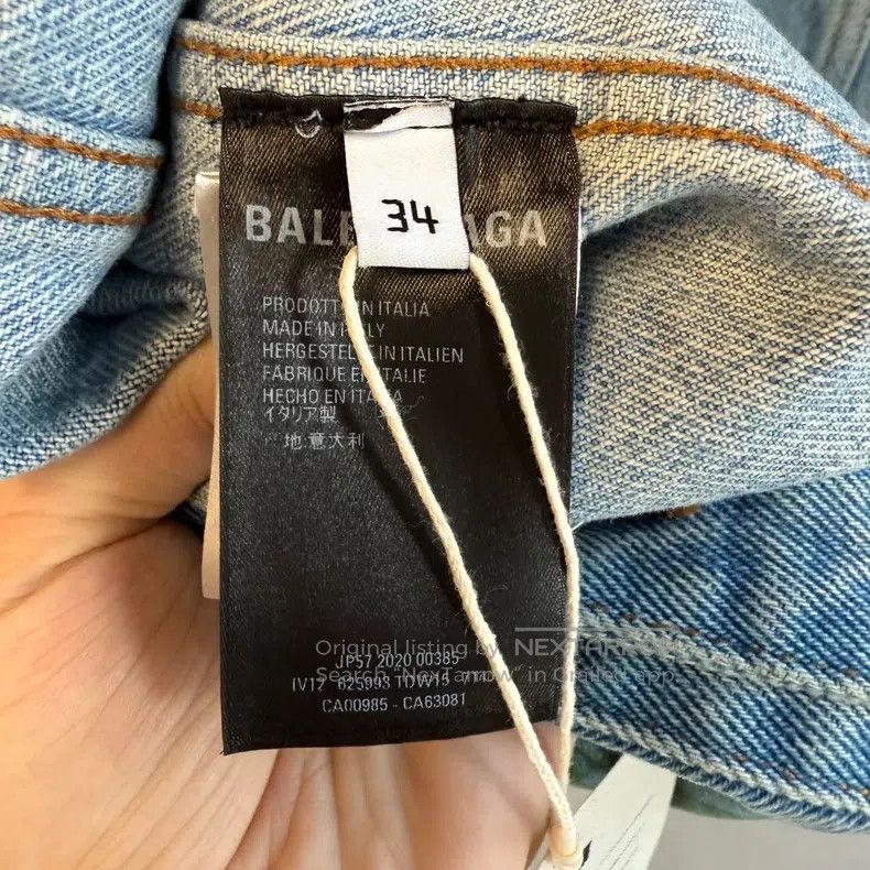 Balenciaga Balenciaga Moss printed denim jacket Size XXS / US 00 / IT 34 - 4 Thumbnail