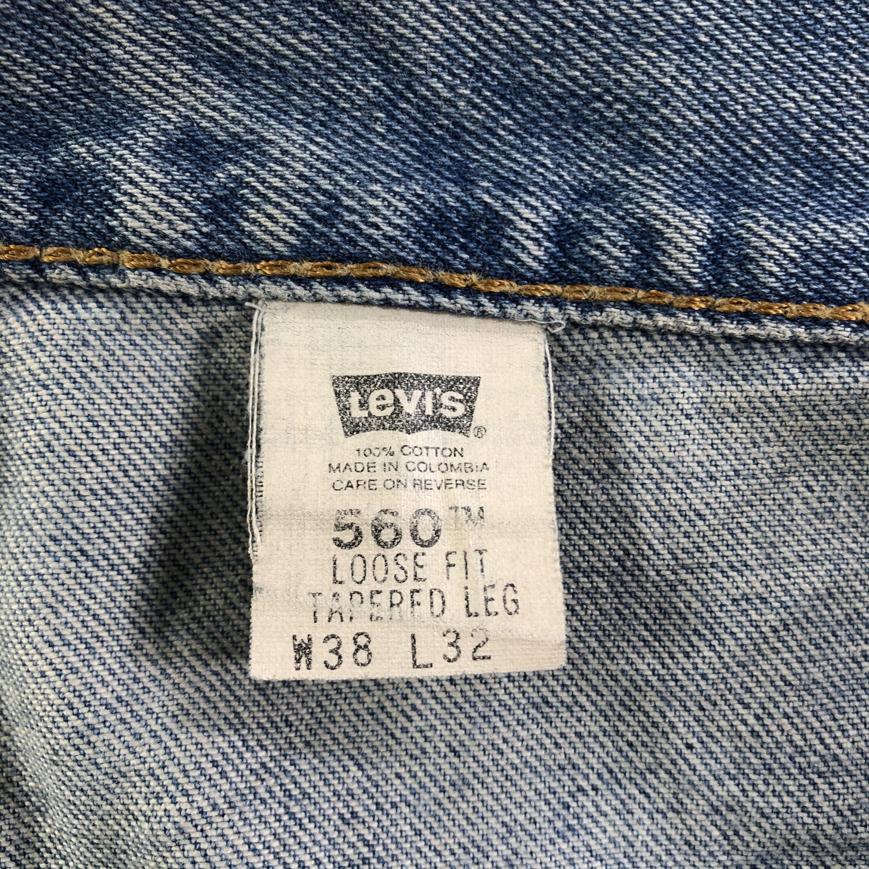 Levi's Vintage 90s Levis 560 Jeans-J3508 Size US 39 - 10 Thumbnail