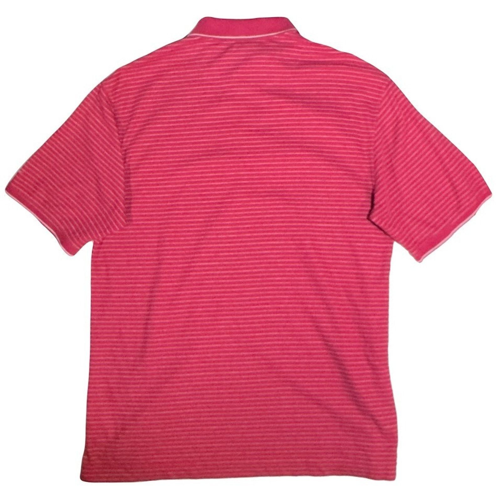 Nike Nike Golf Men's T-Shirt Size Large Red & White Striped Polo Size US L / EU 52-54 / 3 - 9 Thumbnail