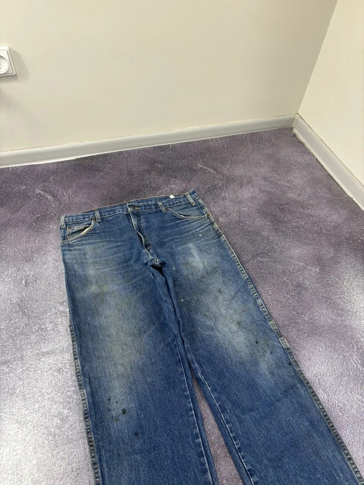 Dickies × Vintage Vintage Dickies Faded Blue Denim Hype Work Baggy Jeans Size US 36 / EU 52 - 9 Thumbnail