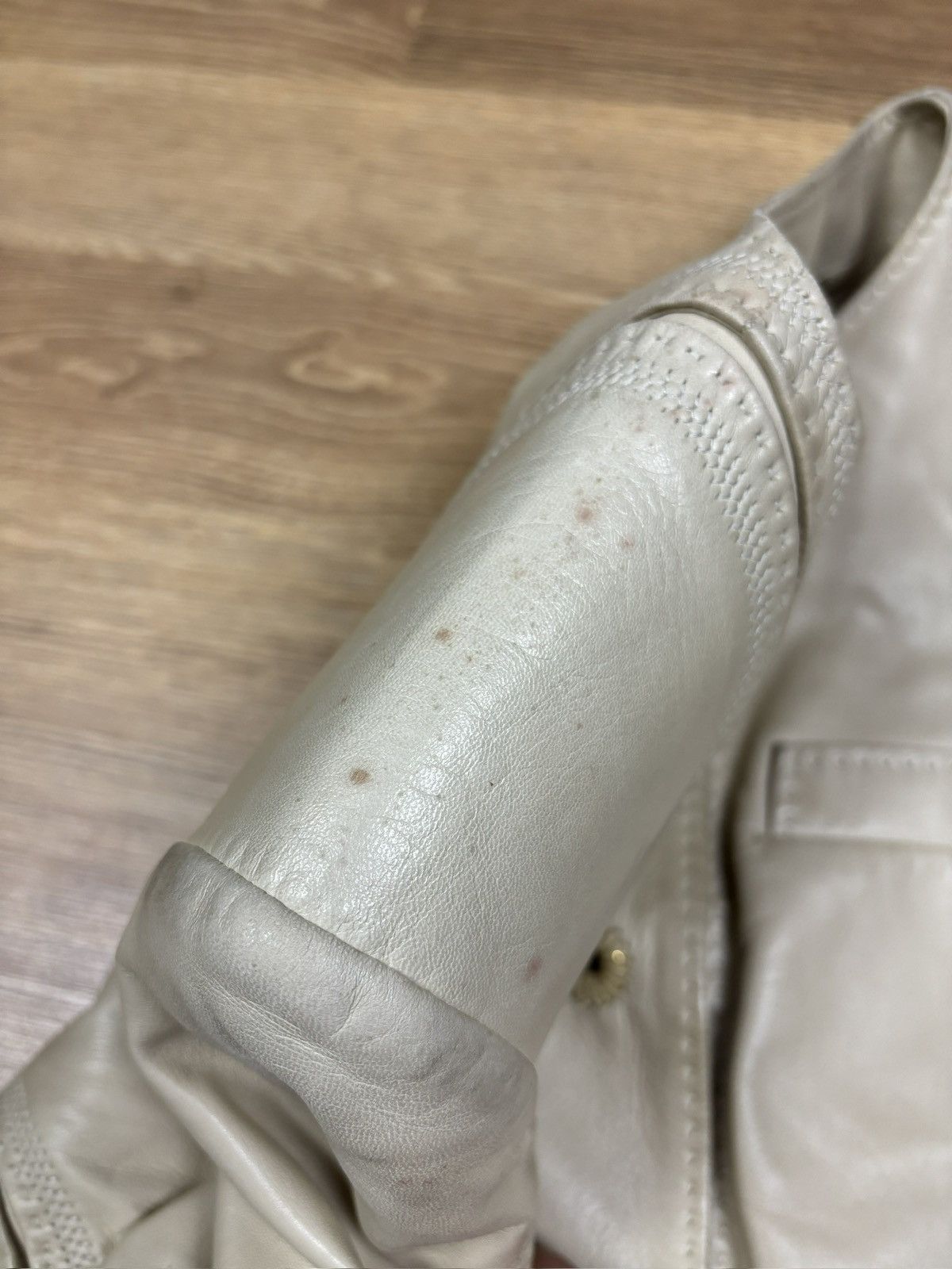 Gucci Gucci Frida Giannini Era Cream Leather Jacket Size S / US 4 / IT 40 - 10 Thumbnail