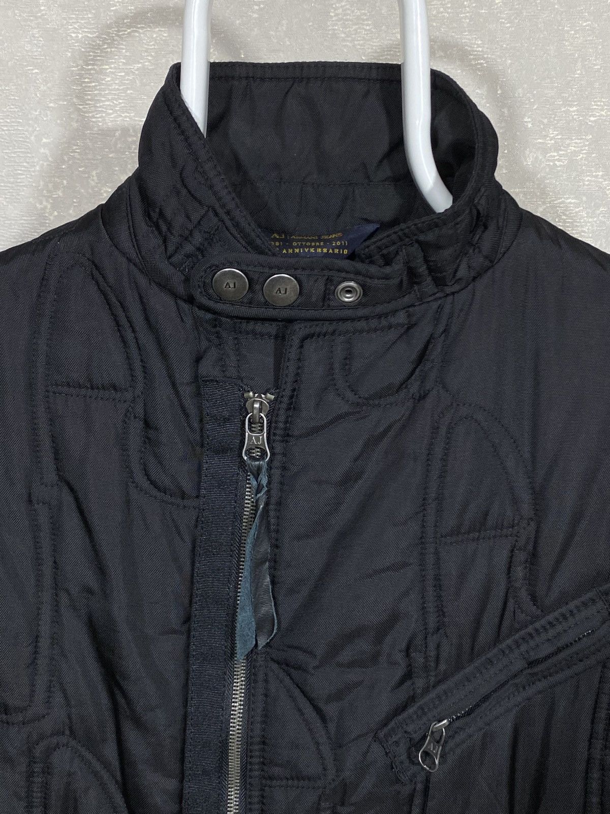 Armani × Barbour × Loro Piana Armani Jeans quilted jacket luxury Mens Size US L / EU 52-54 / 3 - 8 Thumbnail