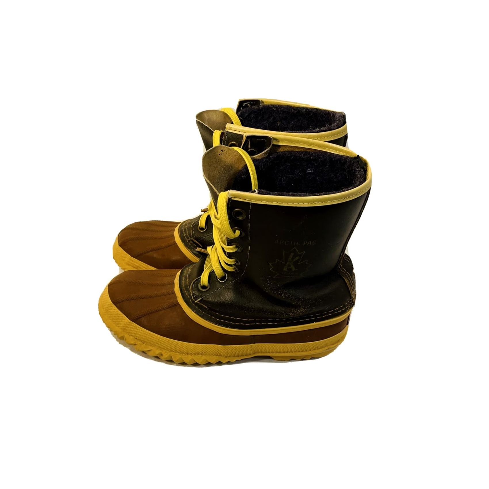 SOREL Sorel Artic Pac Brown Leather/Rubber Wool Lined Winter Snow Boots Men’s 6.5 Size US 7 / EU 40 - 3 Thumbnail