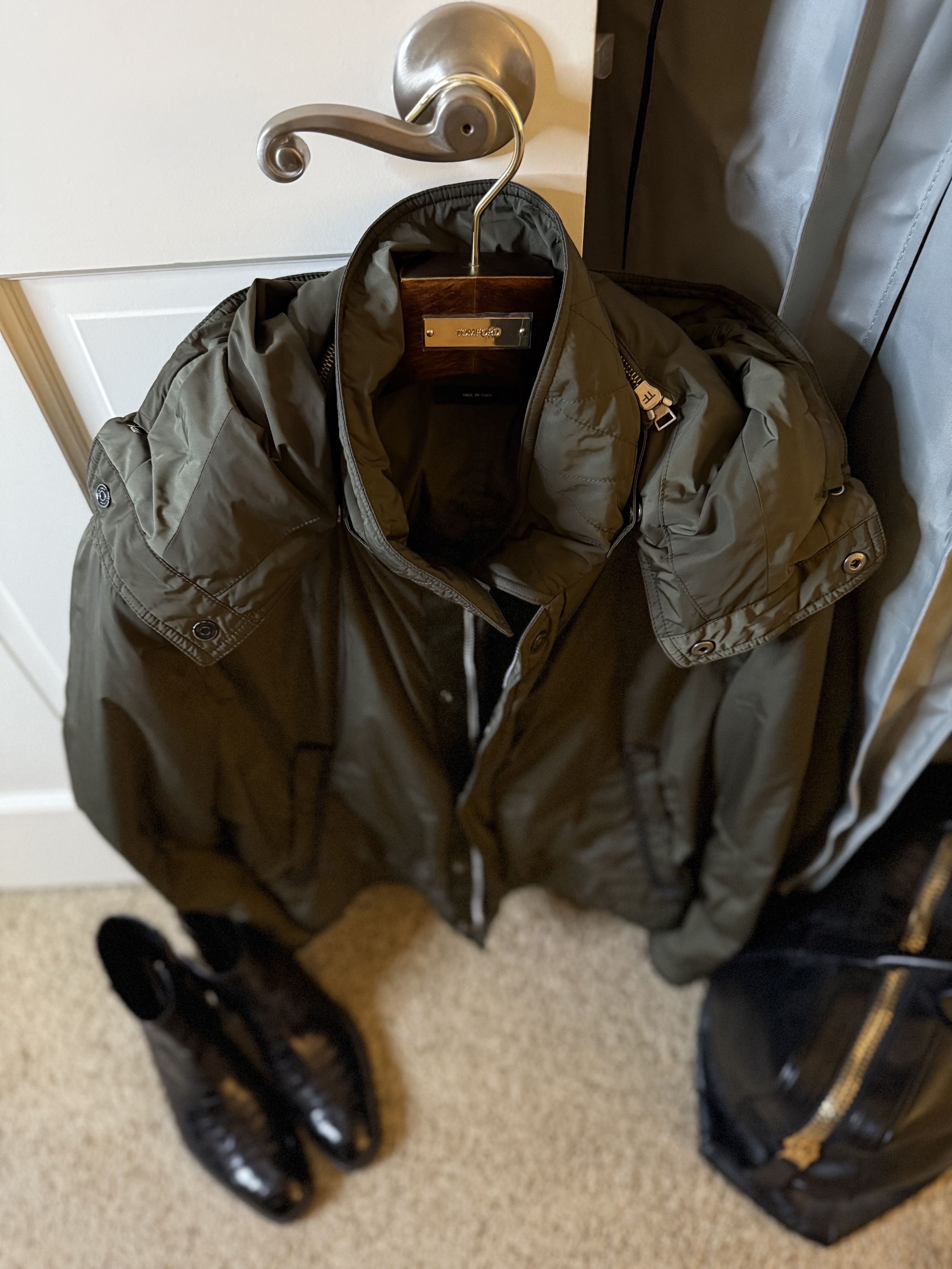Tom Ford Fits 52, Best Dressed $4,300 w/tax Ovatta Leather Accents Size US XL / EU 56 / 4 - 9 Thumbnail