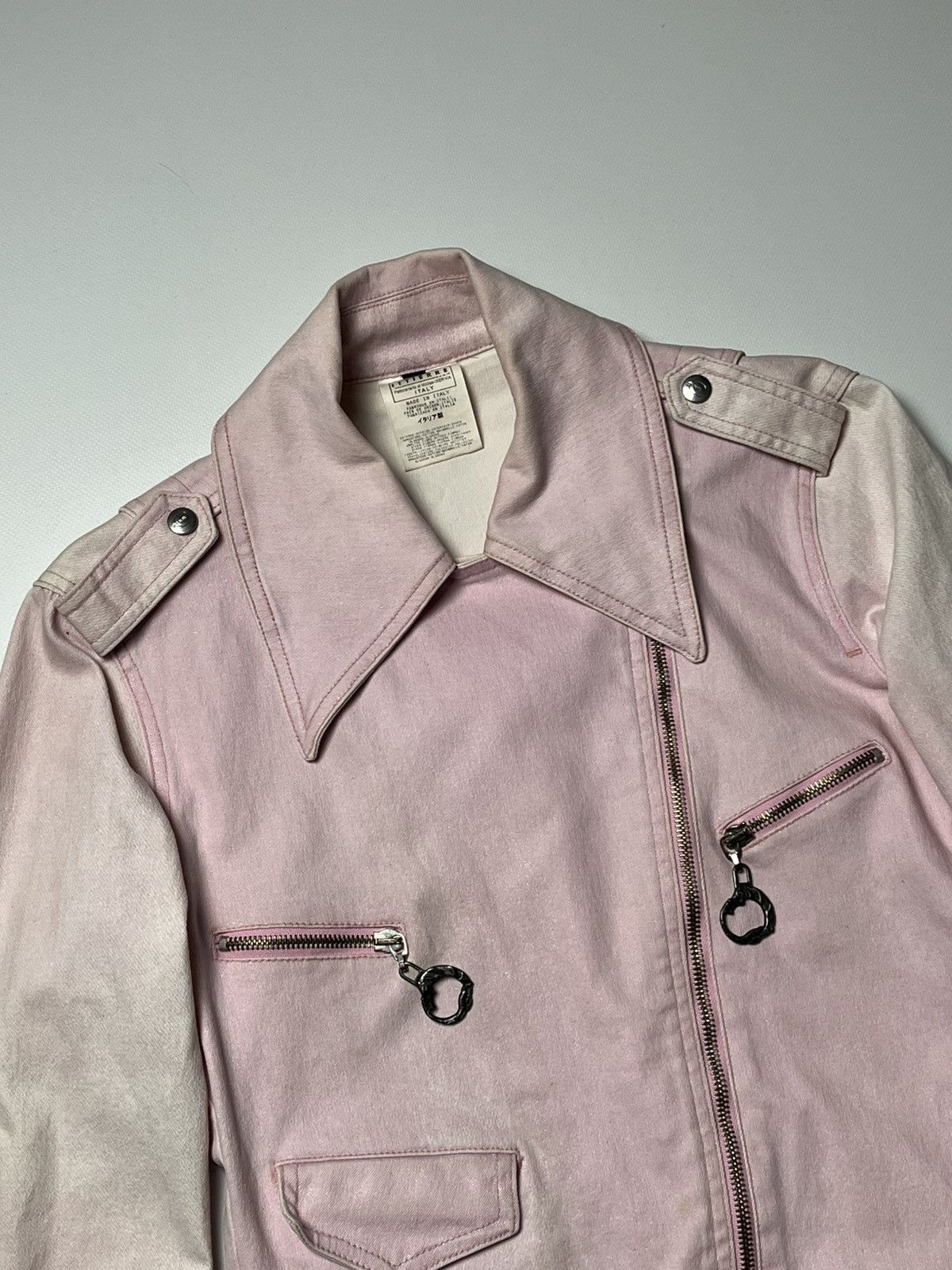 Just Cavalli Vintage Just Cavalli Pink Moto Jacket Size S / US 4 / IT 40 - 5 Thumbnail