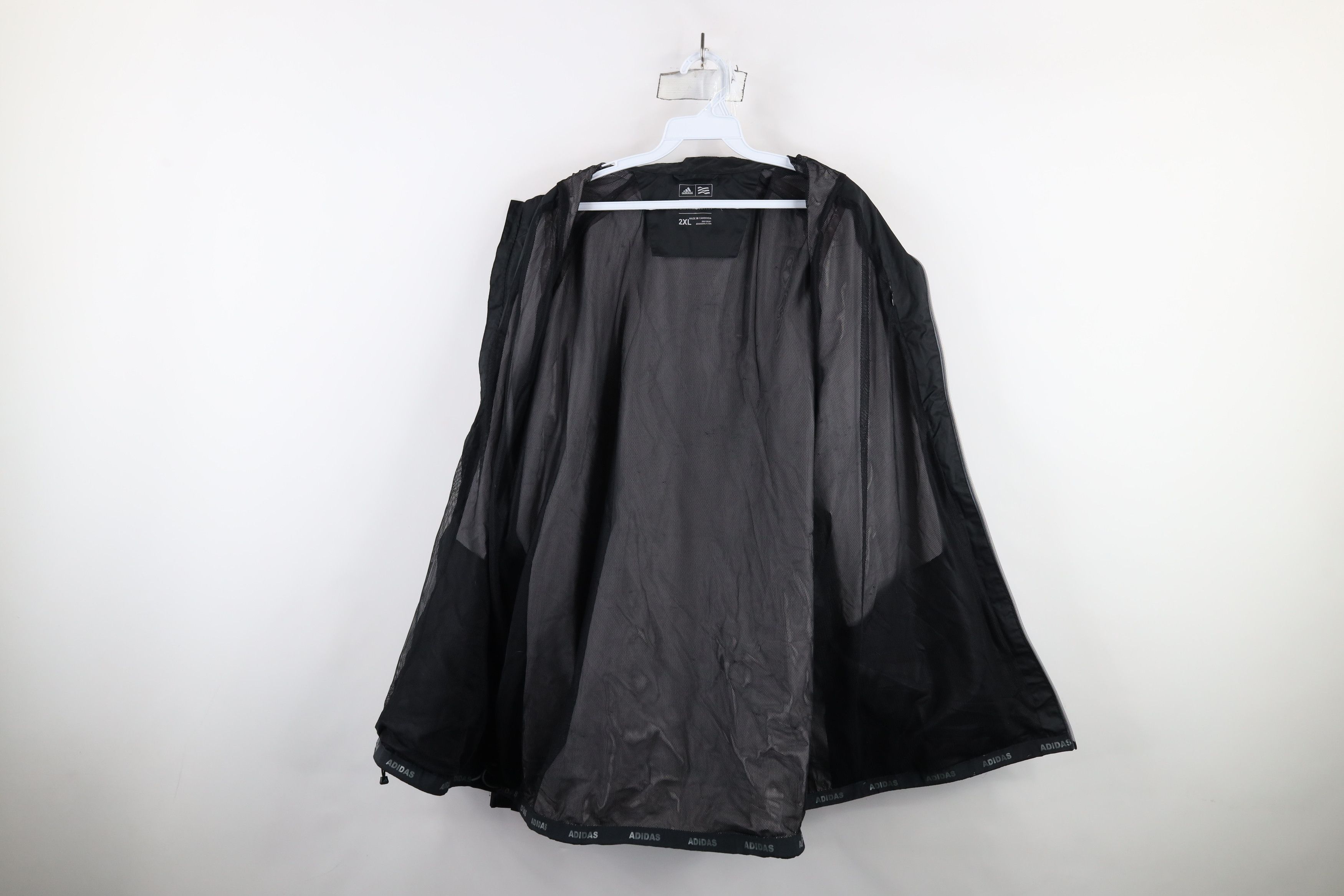 Adidas × Vintage Adidas Climastorm Spell Out Golfing Full Zip Rain Jacket Size US XXL / EU 58 / 5 - 10 Thumbnail