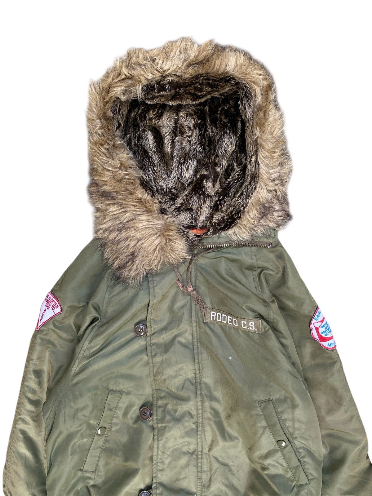GOA Rodeo Crowns Fur Goa Military Jacket vkei lgb kmrii style Size US S / EU 44-46 / 1 - 3 Thumbnail