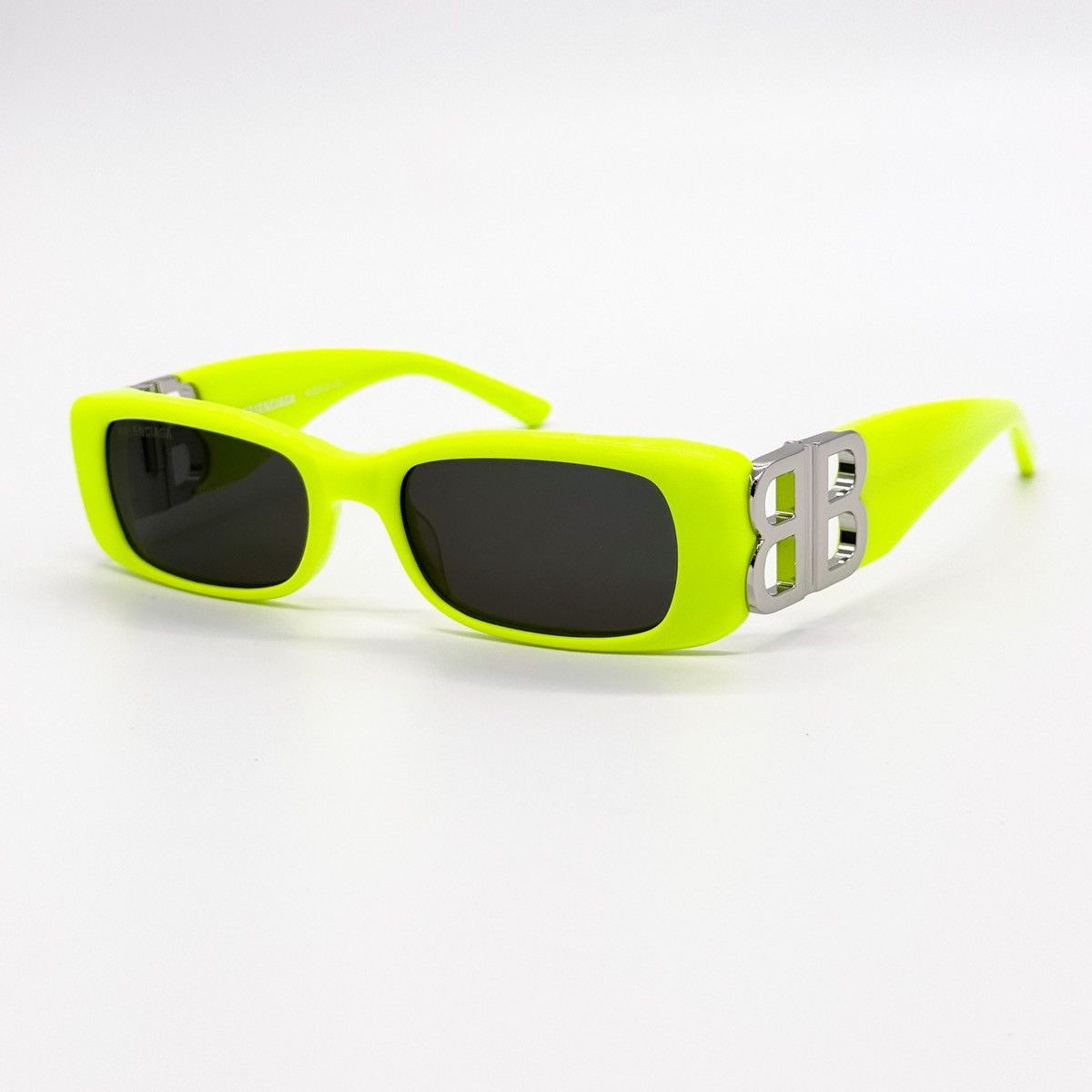 NEW BALENCIAGA BB0095S 007 GEOMETRIC YELLOW GREY WOMEN SUNGLASSES BALENCIAGA Balenciaga NEW BALENCIAGA BB0095S 007 GEOMETRIC YELLOW WOMEN  main image 4