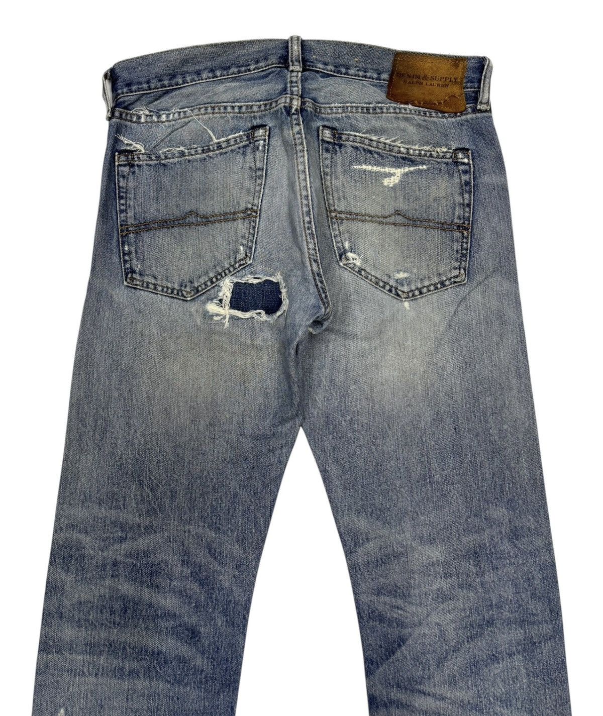 RRL Ralph Lauren Ralph Lauren Patchwork Slim Jeans Distressed Denim Size US 32 / EU 48 - 8 Thumbnail