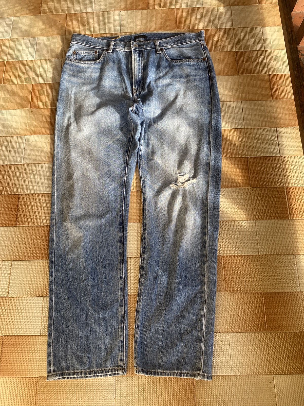 Jun Takahashi × Uniqlo Vintage uniqlo x juntakahashi straight cut denim Size US 35 - 2 Thumbnail
