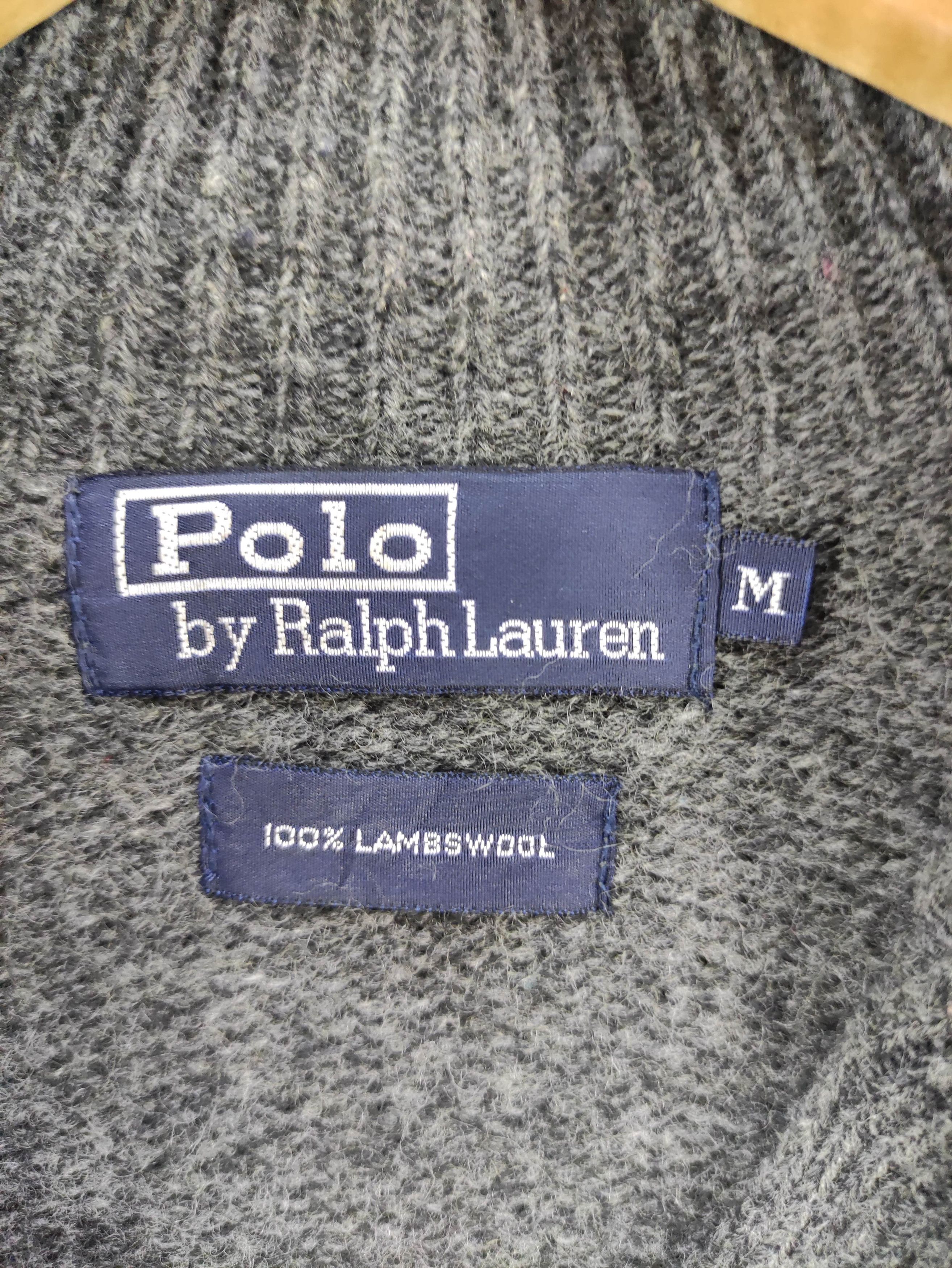 Polo Ralph Lauren Vintage Polo Ralph Lauren Knit Sweater LambsWool Halfzip Size US M / EU 48-50 / 2 - 3 Thumbnail