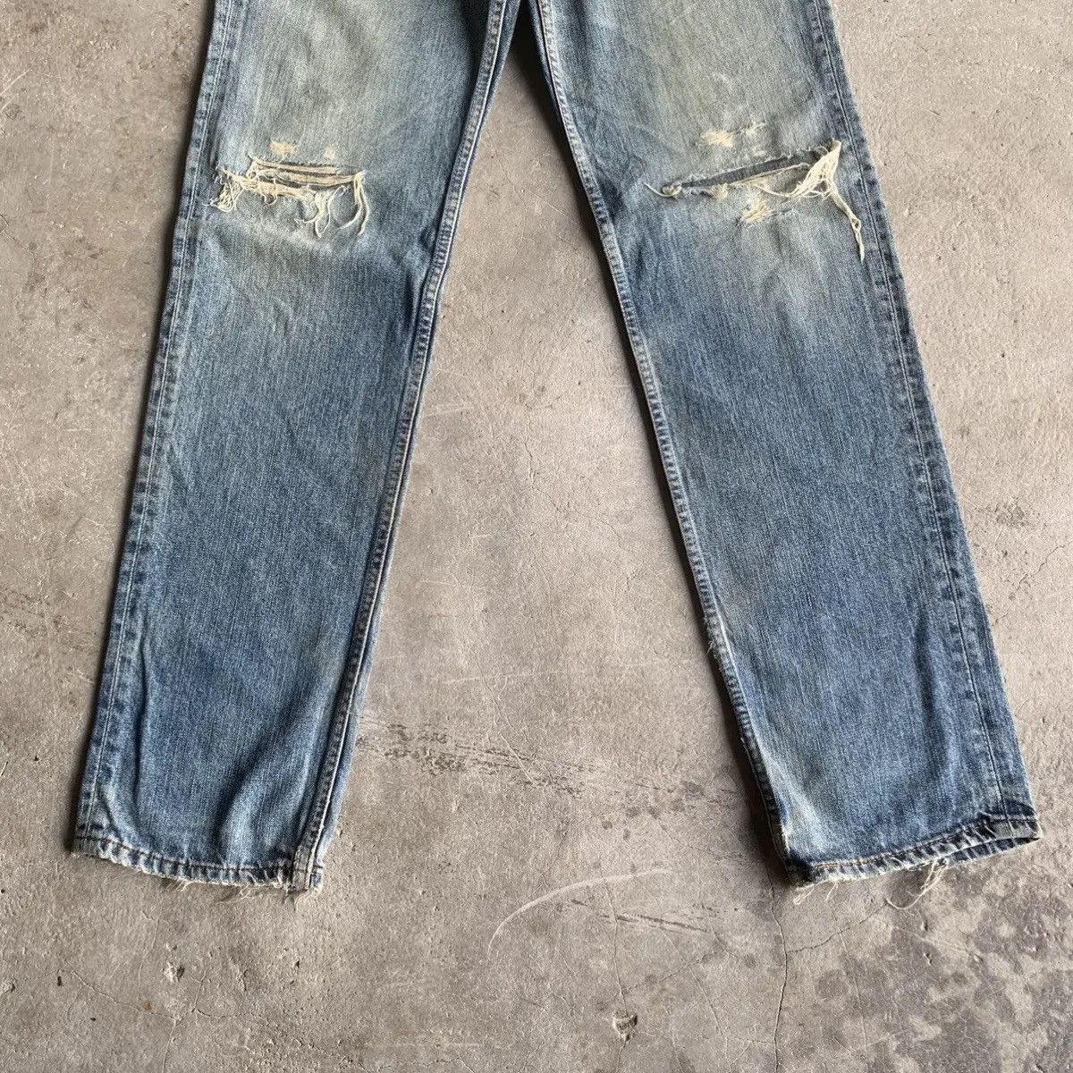 Levi's Vintage Clothing 💥DISTRESSED!Vtg Levi’s 502 Mudwash Jeans W32 L34 Denim Pants Size US 32 / EU 48 - 3 Thumbnail