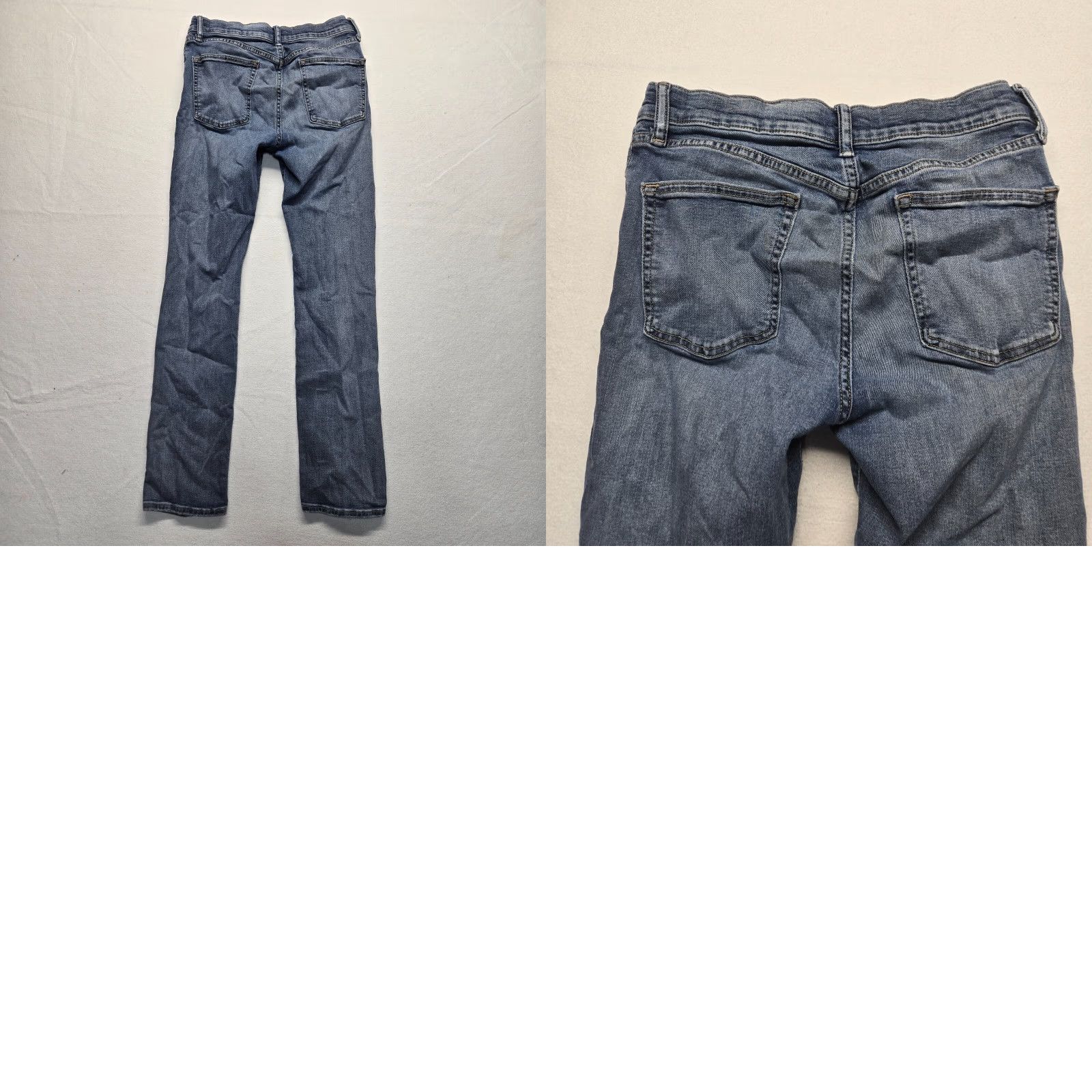Old Navy Old Navy Jeans Womens Slim Mid Rise Blue Denim 28 Inseam 30 16 80s 90s Retro Classic Stretch Pockets Distressed Button Zip Casual Regular Womens Jeans Size 38" / US 16 / IT 52 - 8 Thumbnail