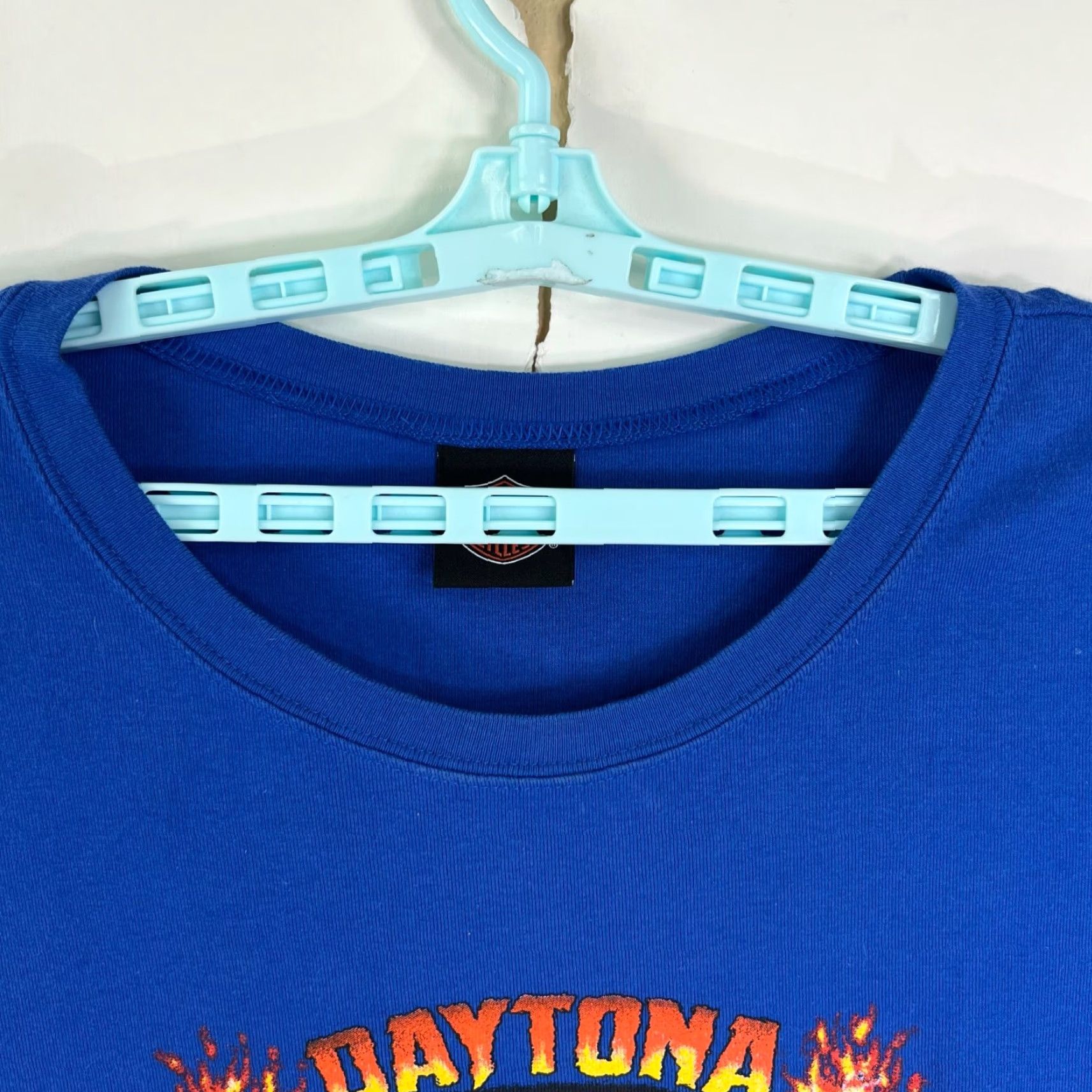 Harley Davidson Harley-Davidson Daytona FL Shirt Adult L Blue 2 Sided Graphic Tee 2008 Mens T-Shirt Size US L / EU 52-54 / 3 - 4 Thumbnail