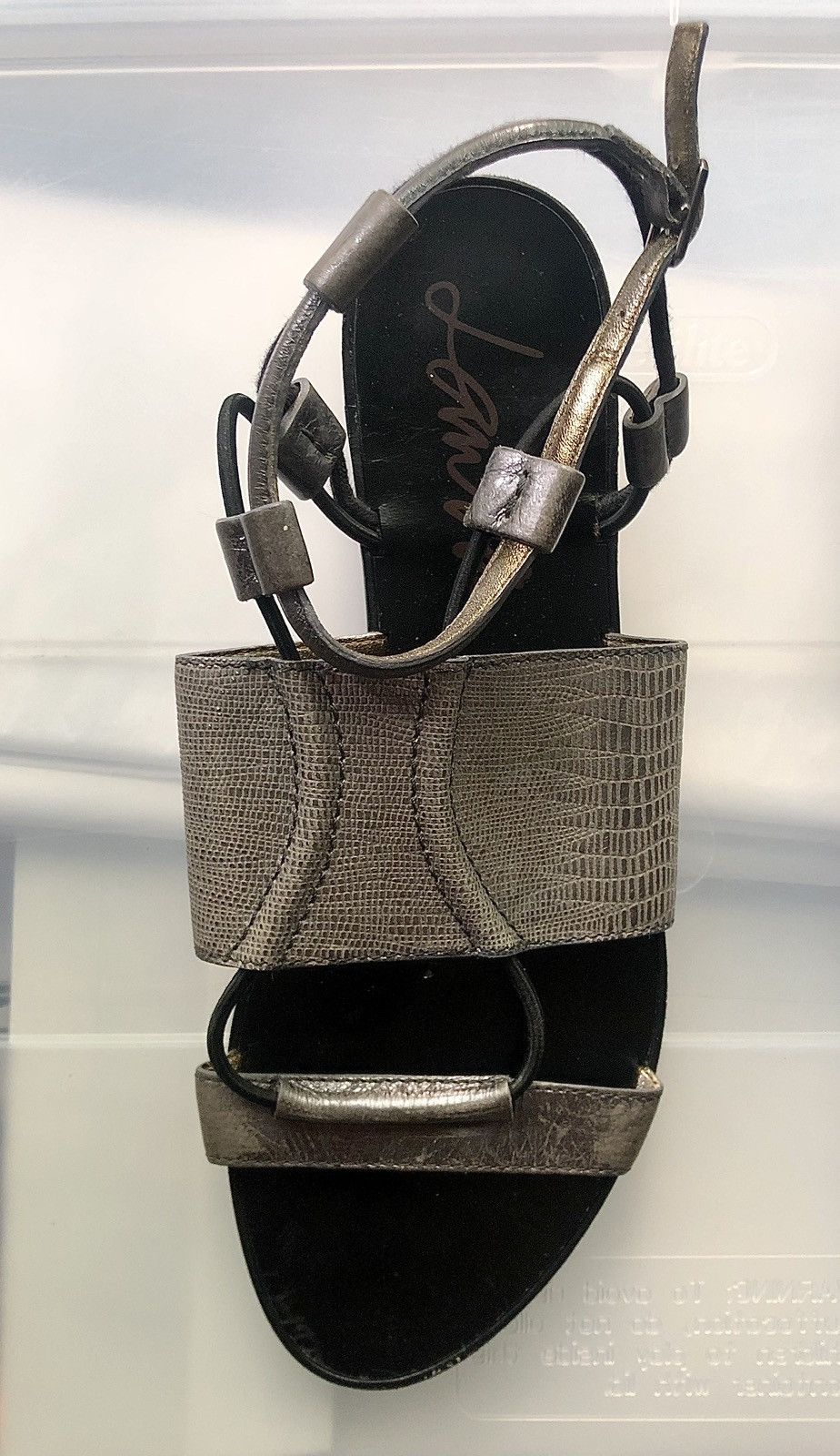Lanvin Lanvin SS2011 Silver Leather Gladiator Sandals Size US 9.5 / IT 39.5 - 13 Thumbnail