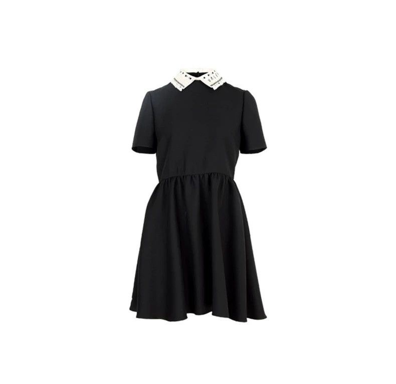 Valentino Valentino Short-sleeved dress with embroidered neckline Size S / US 4 / IT 40 - 7 Thumbnail