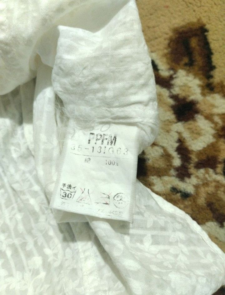 PPFM PPFM White Flower Shirt Size US M / EU 48-50 / 2 - 8 Thumbnail