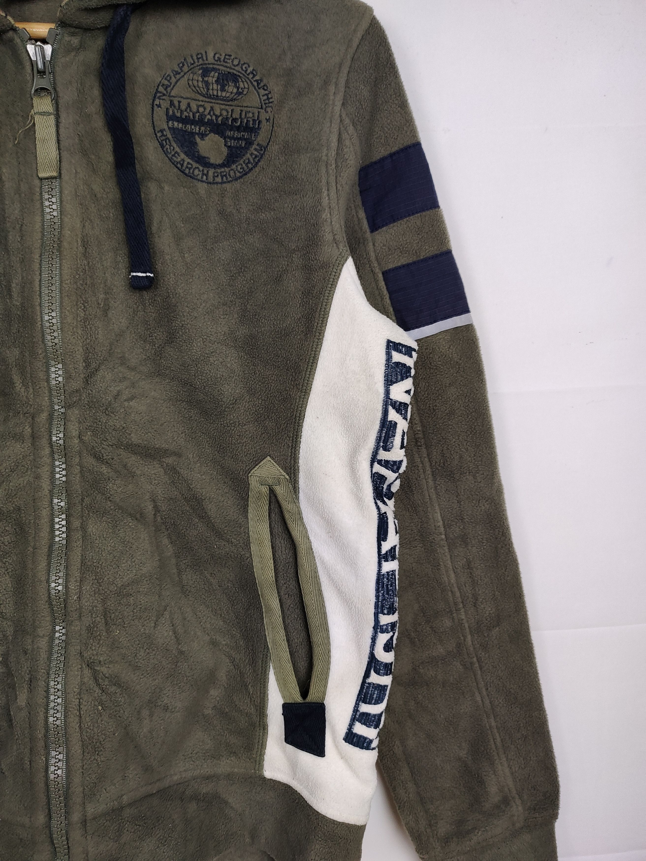 Napapijri × Vintage Vintage Napapijri Jacket Fleece Zipper Hoodie Size US S / EU 44-46 / 1 - 3 Thumbnail