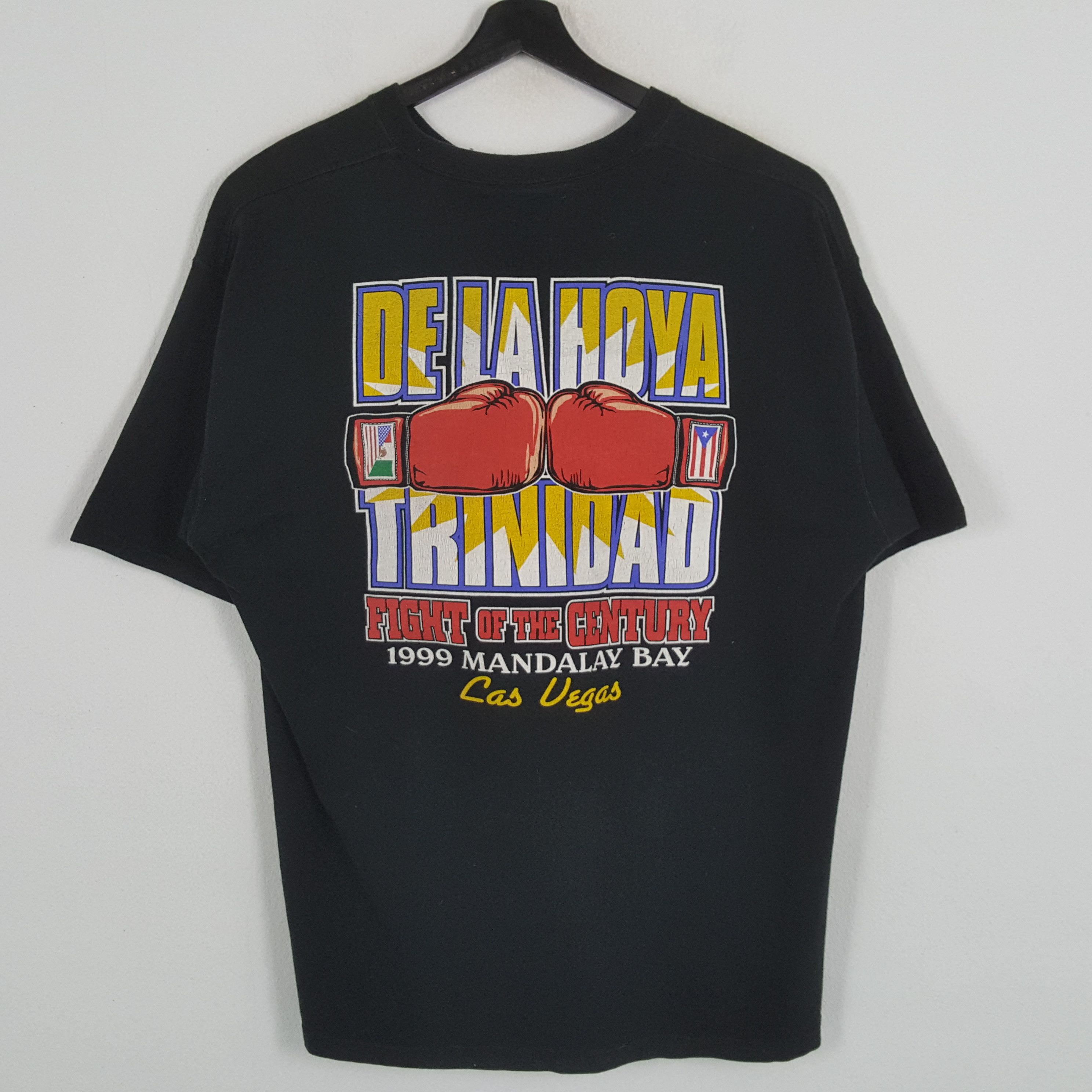 Fruit Of The Loom × Vintage De La yoha Trinidad Boxing 1999 Las Vegas Tshirt Size US M / EU 48-50 / 2 - 1 Thumbnail