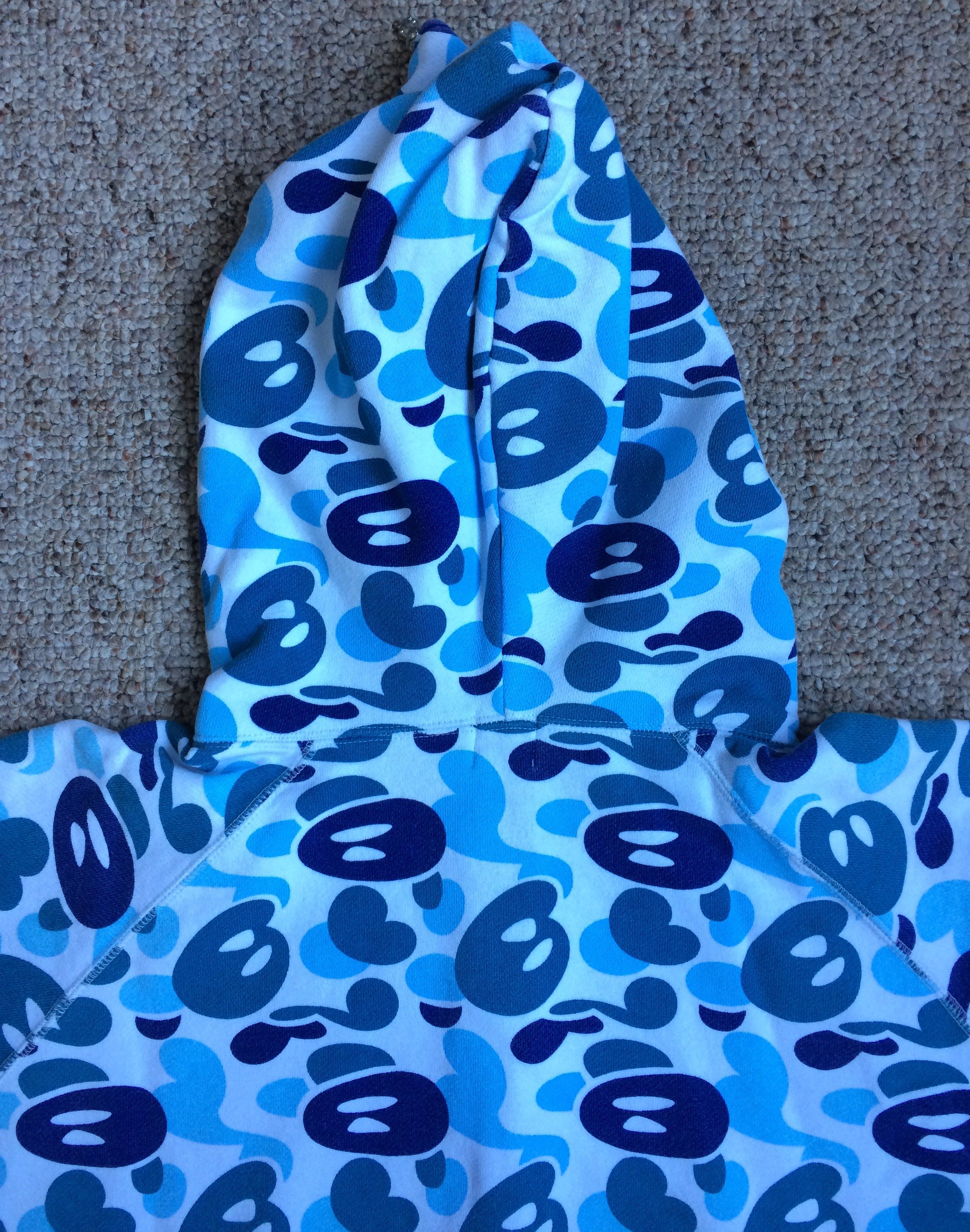 Bape F/W 2006 Bape Baby Milo Blue Camo Full Zip Hoodie Size US M / EU 48-50 / 2 - 8 Thumbnail