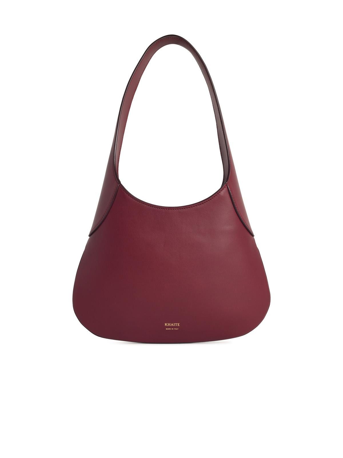 KHAITE KHAITE 'Joan' 'Oxblood' Small Burgundy Leather Bag Size ONE SIZE - 1 Thumbnail