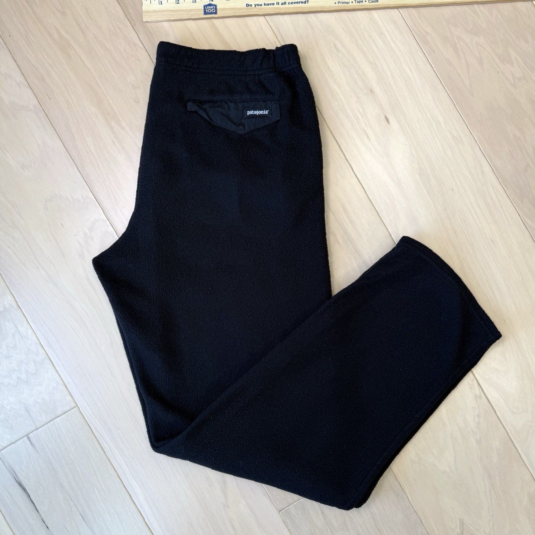 Patagonia Vintage Patagonia Snap T Fleece Pants L Black 90s Synchilla Hiking Jogger Mens Size US 33 - 2 Thumbnail
