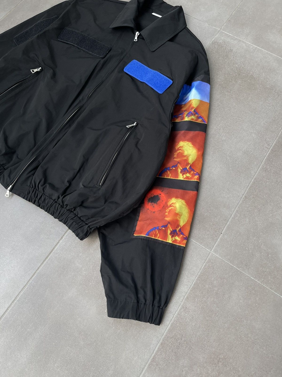 Dries Van Noten !DS! SS21 Dries Van Noten X Len Lye Oversized Black Bomber Size US M / EU 48-50 / 2 - 4 Thumbnail