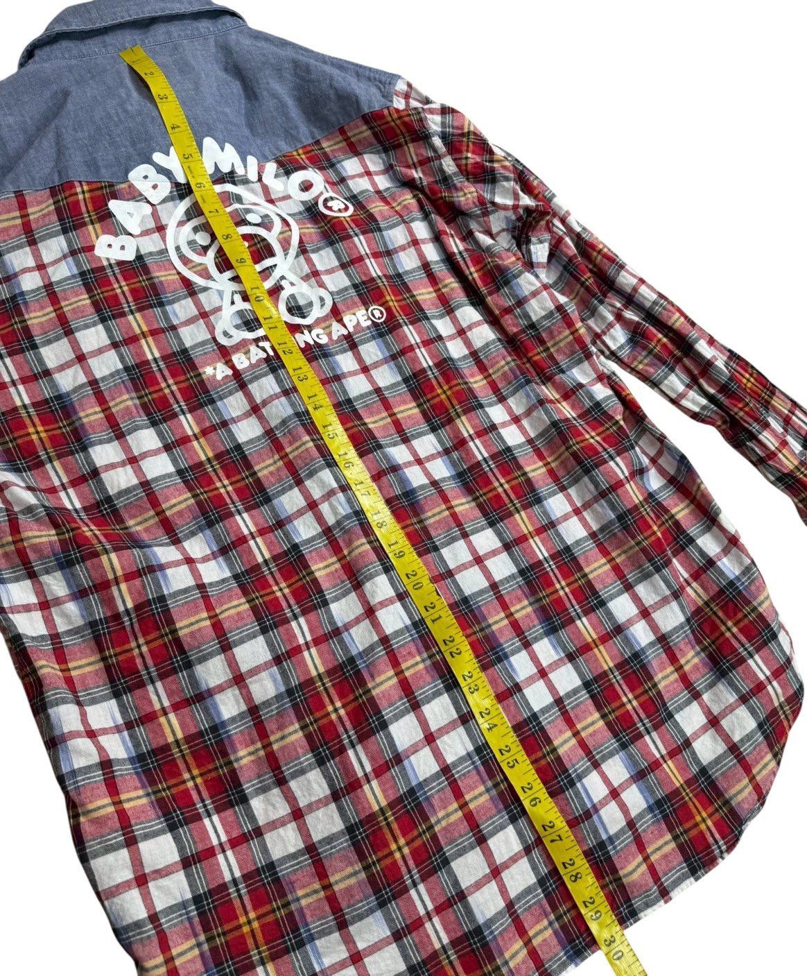 Bape BAPE check long shirts Size US XL / EU 56 / 4 - 9 Thumbnail