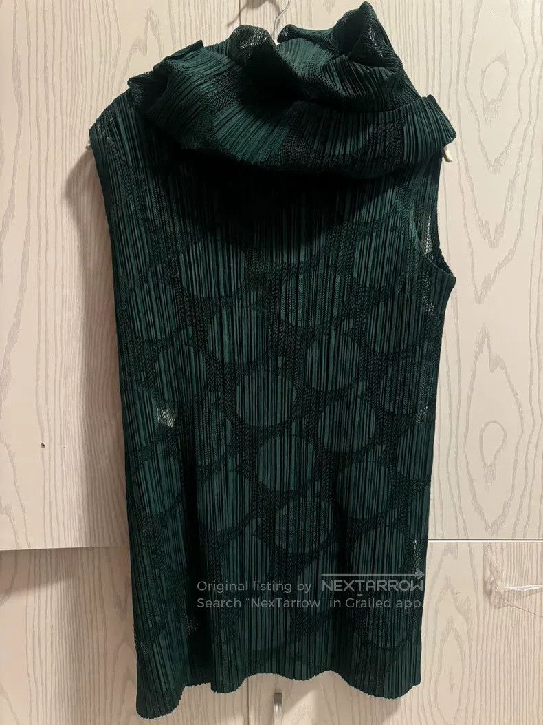 Other Issey Miyake Dark green hollow vest Size L / US 10 / IT 46 - 4 Thumbnail
