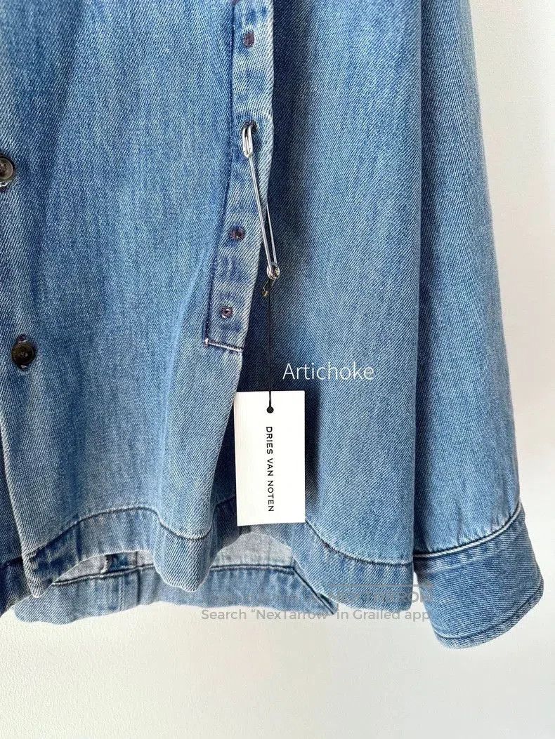 Dries Van Noten Dries Van Noten Denim Shirt 24aw. Size US L / EU 52-54 / 3 - 6 Thumbnail