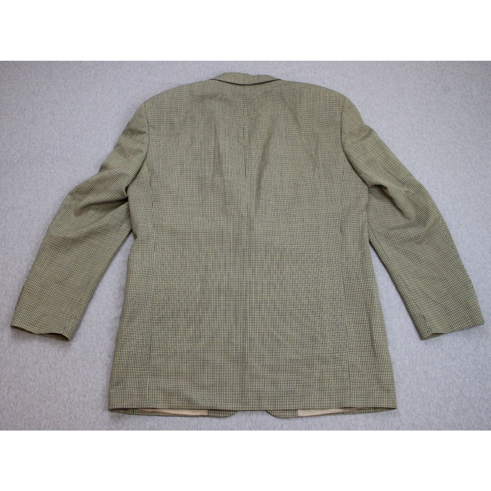 Hugo Boss Hugo Boss Blazer Mens 40R Checkered 100% Wool 2 Button Size 40R - 3 Thumbnail