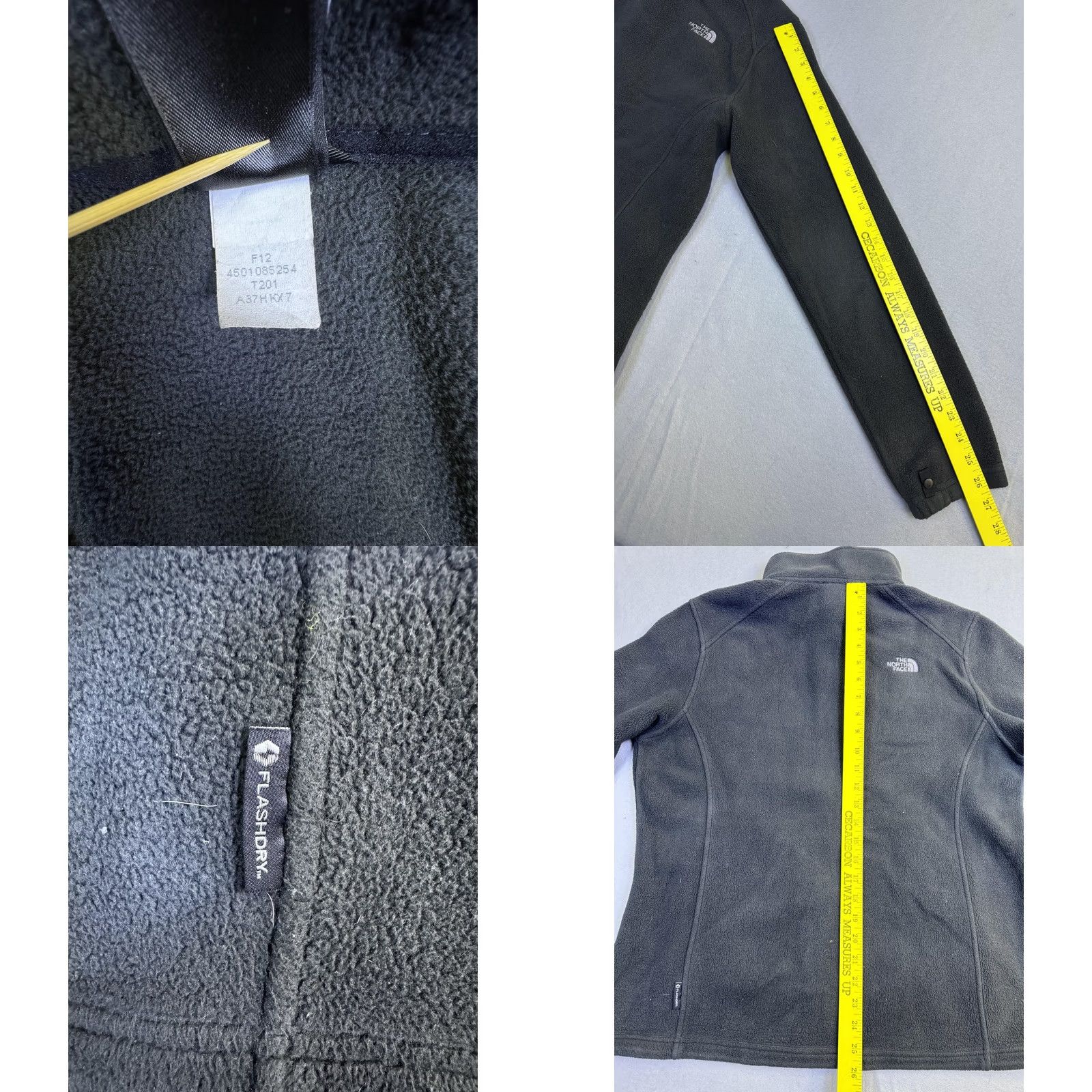 The North Face The North Face Jacket Womens XL Gray FlashDry Fleece Full Zip Collared Soft Size XL / US 12-14 / IT 48-50 - 8 Thumbnail