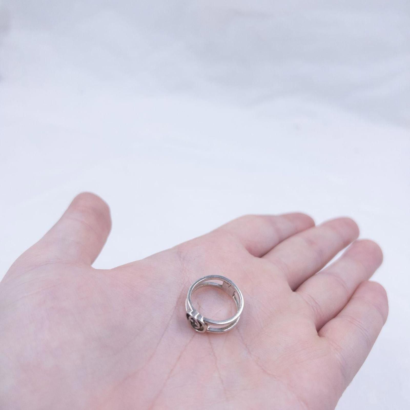 Gucci Vintage 2000s Gucci Silver Logo Ring Size ONE SIZE - 8 Thumbnail