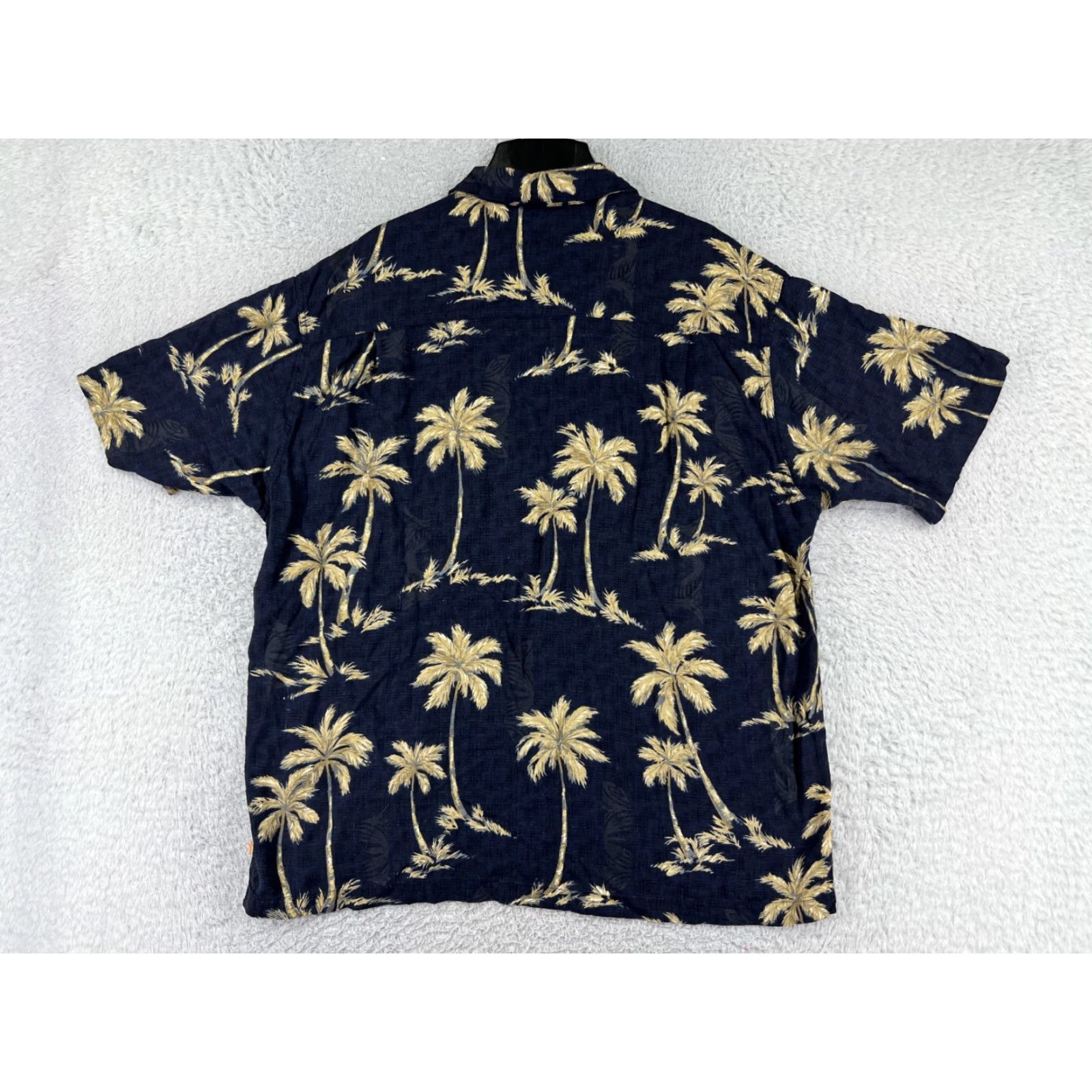 Quiksilver Quiksilver Shirt Mens XL Blue Palm Print Floral Hawaiian Button-Up Size US XL / EU 56 / 4 - 2 Thumbnail
