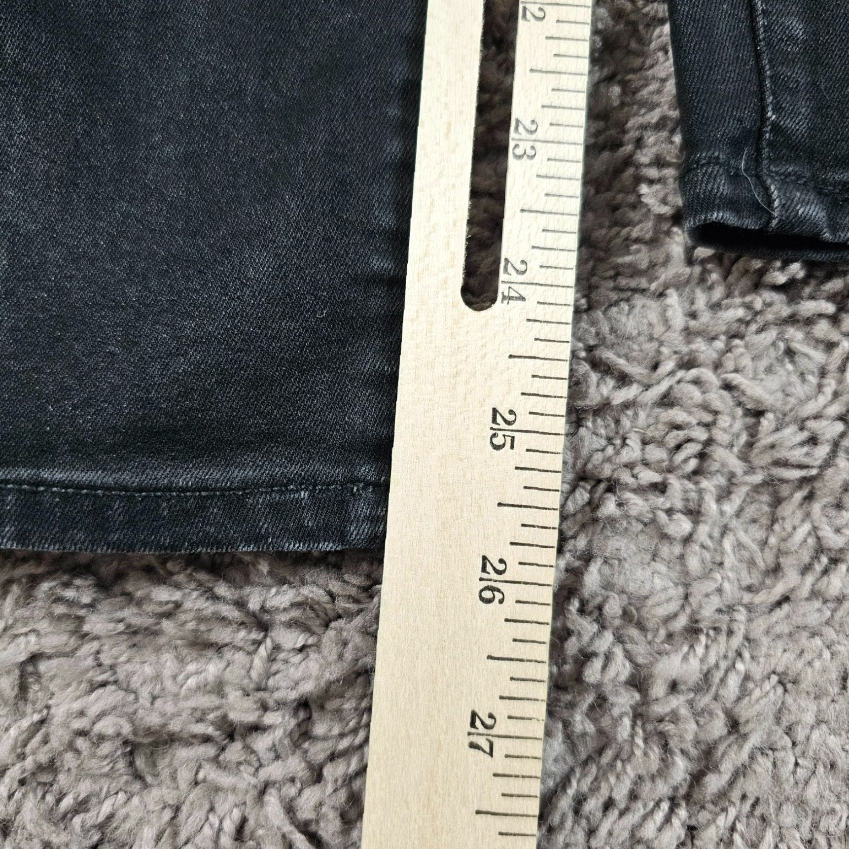7 For All Mankind 7 For All Mankind Jeans Women Skinny Stretch Black Waxed Denim 26x26 Regular Size 26" / US 2 / IT 38 - 6 Thumbnail