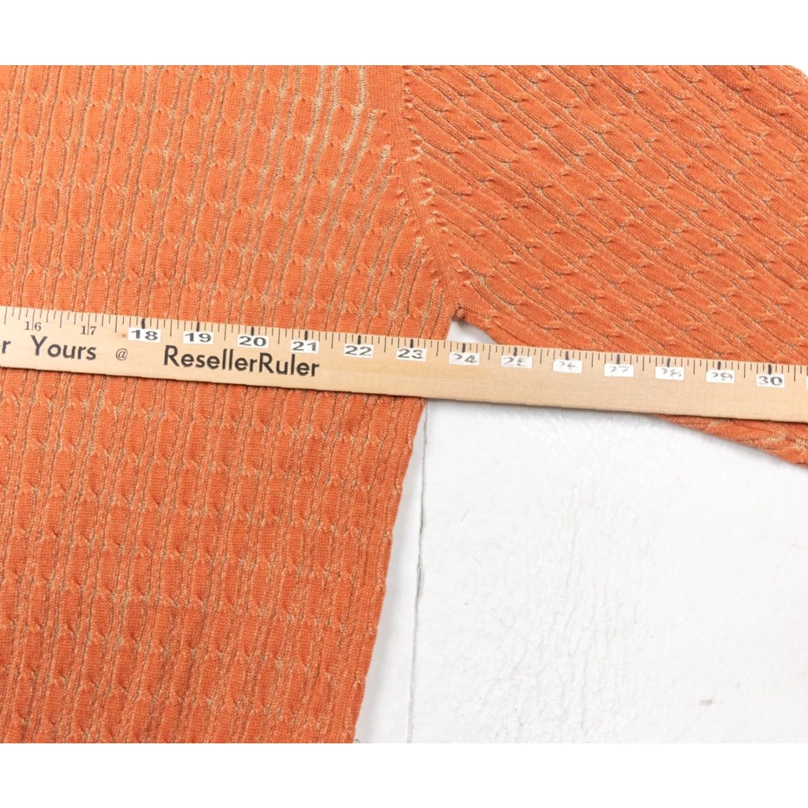 Pendleton VINTAGE Pendleton Sweater Shirt Adult M Orange V-Neck Knit Pullover Oversized Mens Size M Size US M / EU 48-50 / 2 - 7 Thumbnail