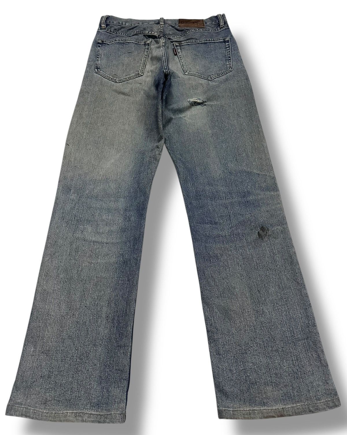 Japanese Brand Crocodile Vintage Baggy Loose Distressed Jeans Faded Size US 30 / EU 46 - 2 Thumbnail