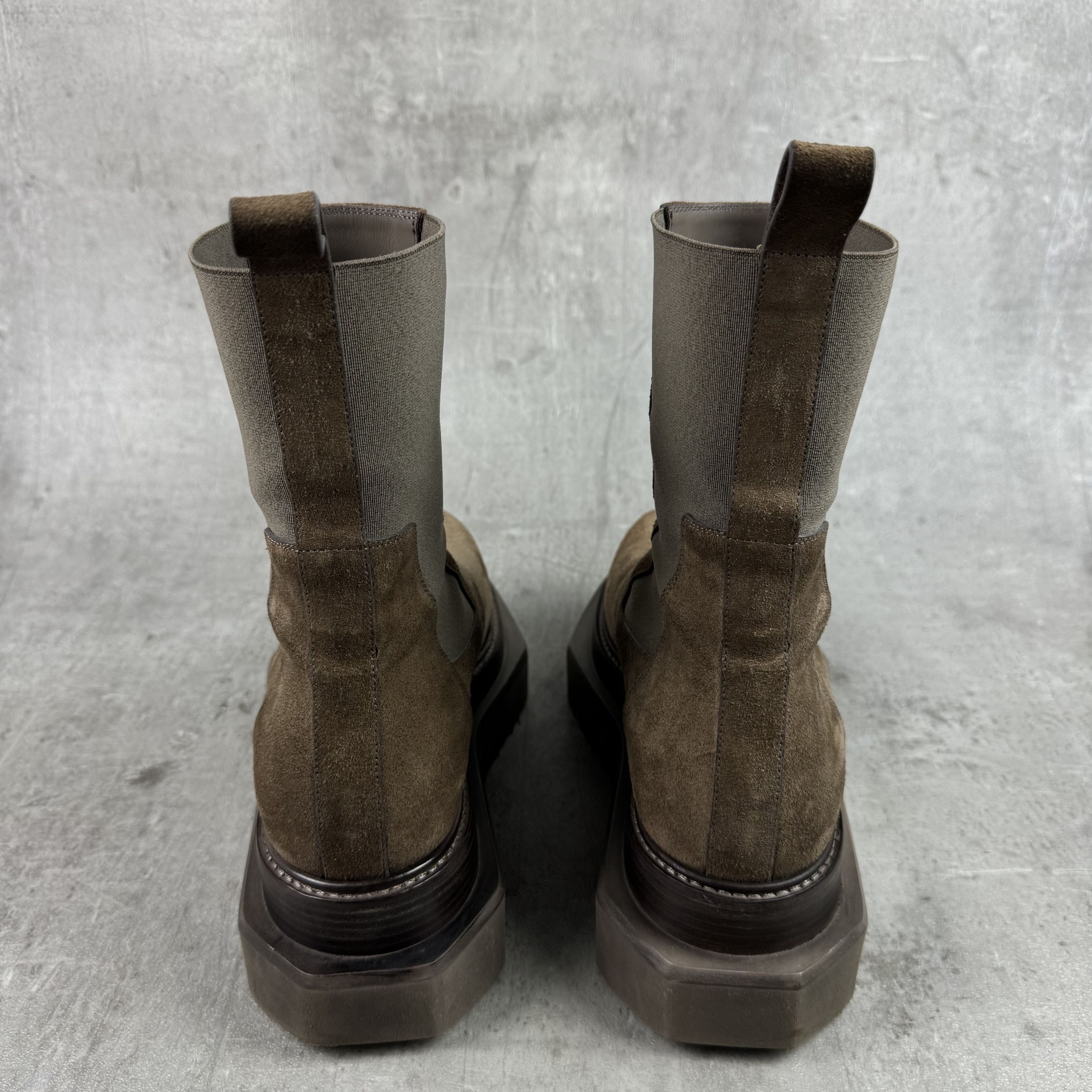 Rick Owens RICK OWENS Beatle Turbo Cyclops Boots Suede Dust Size US 8 / EU 41 - 5 Thumbnail