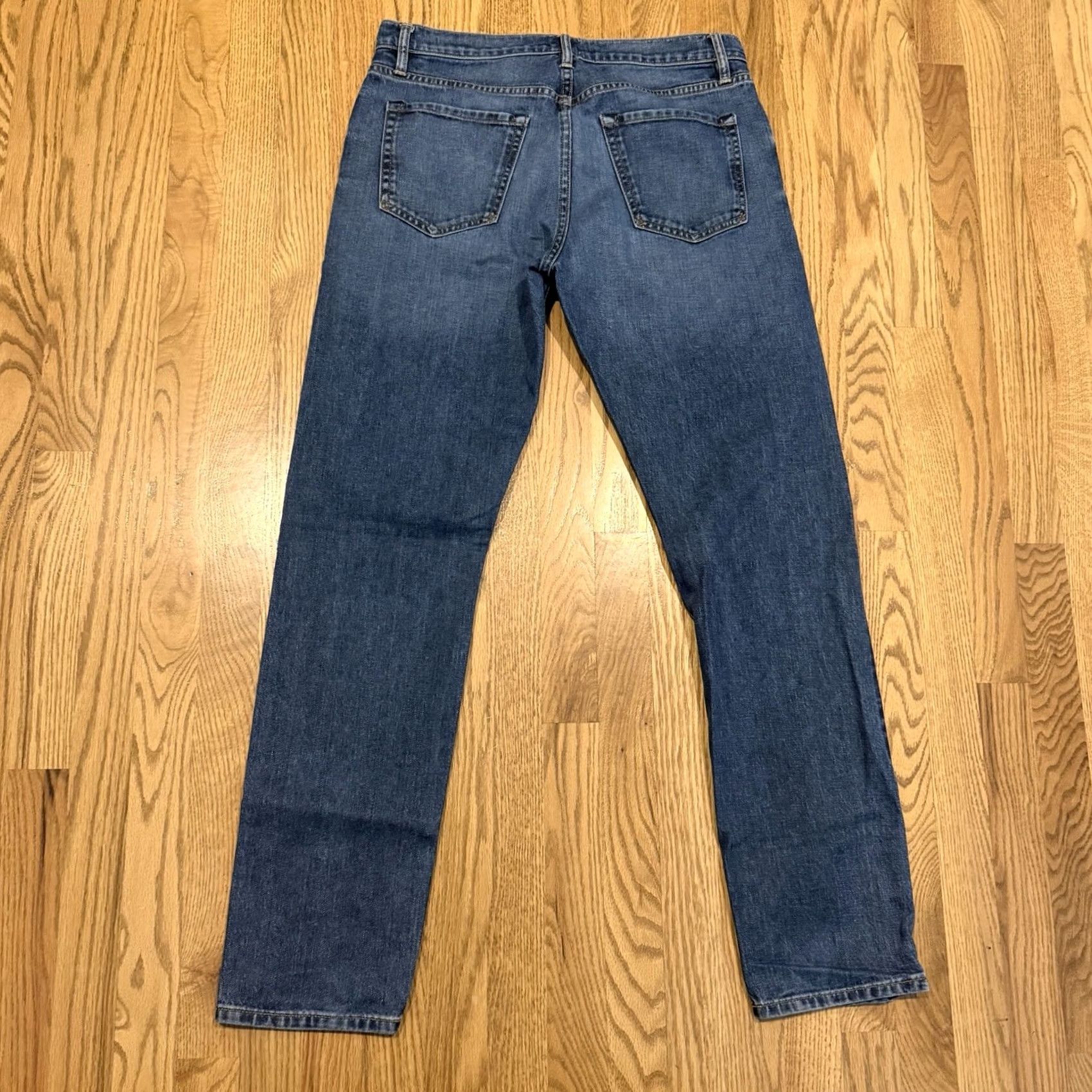 Flint And Tinder Flint and Tinder Slim Fit Jeans Men’s 33x32 Blue Cotton Stretch 5-Pocket Denim Multiple Seasons Slim Fit Mens Jeans Blue 5-Pocket Size US 33 - 2 Thumbnail