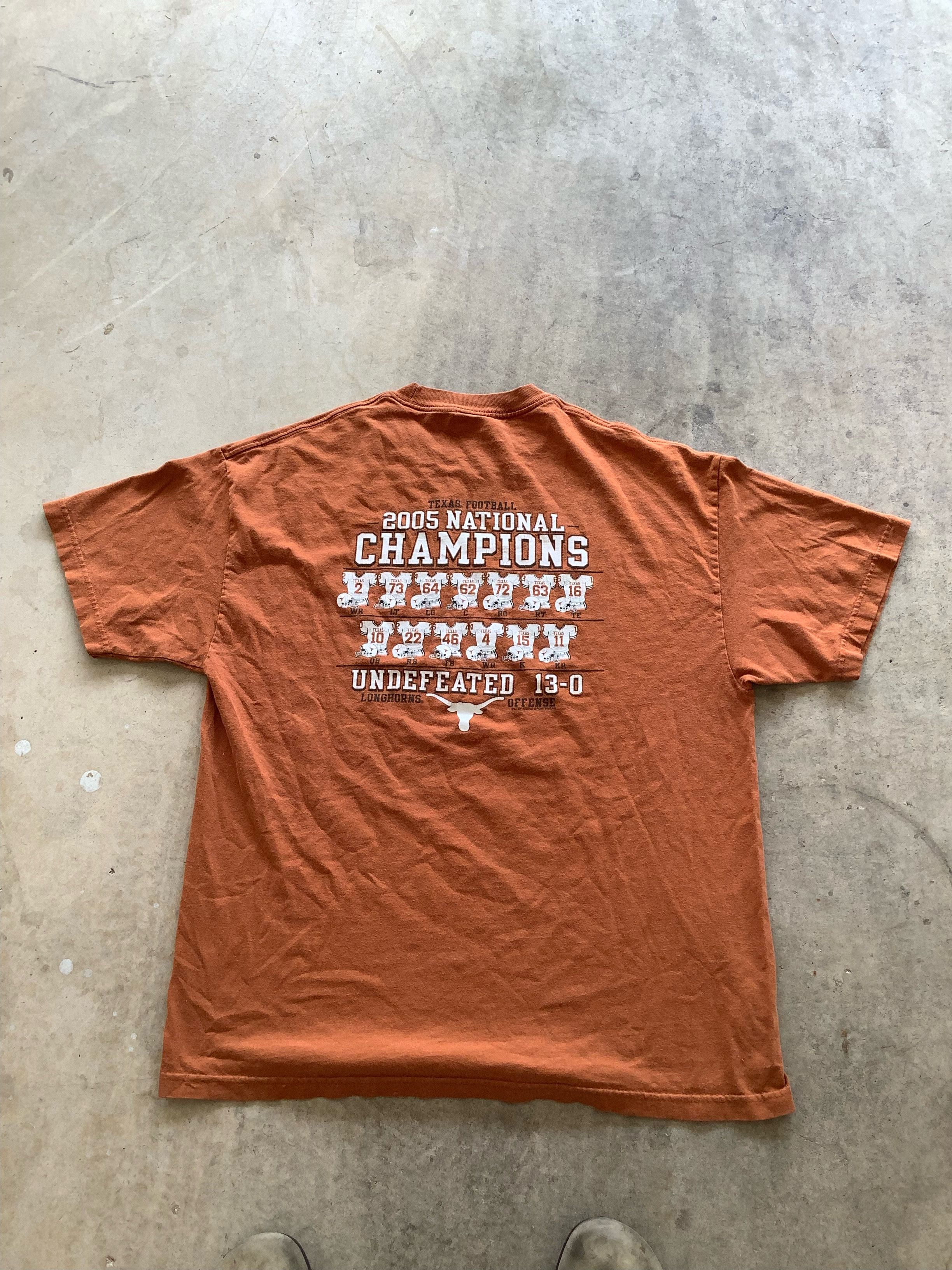 Alstyle Vintage 2005 National Champions Texas Longhorns Tee Size US XL / EU 56 / 4 - 2 Thumbnail